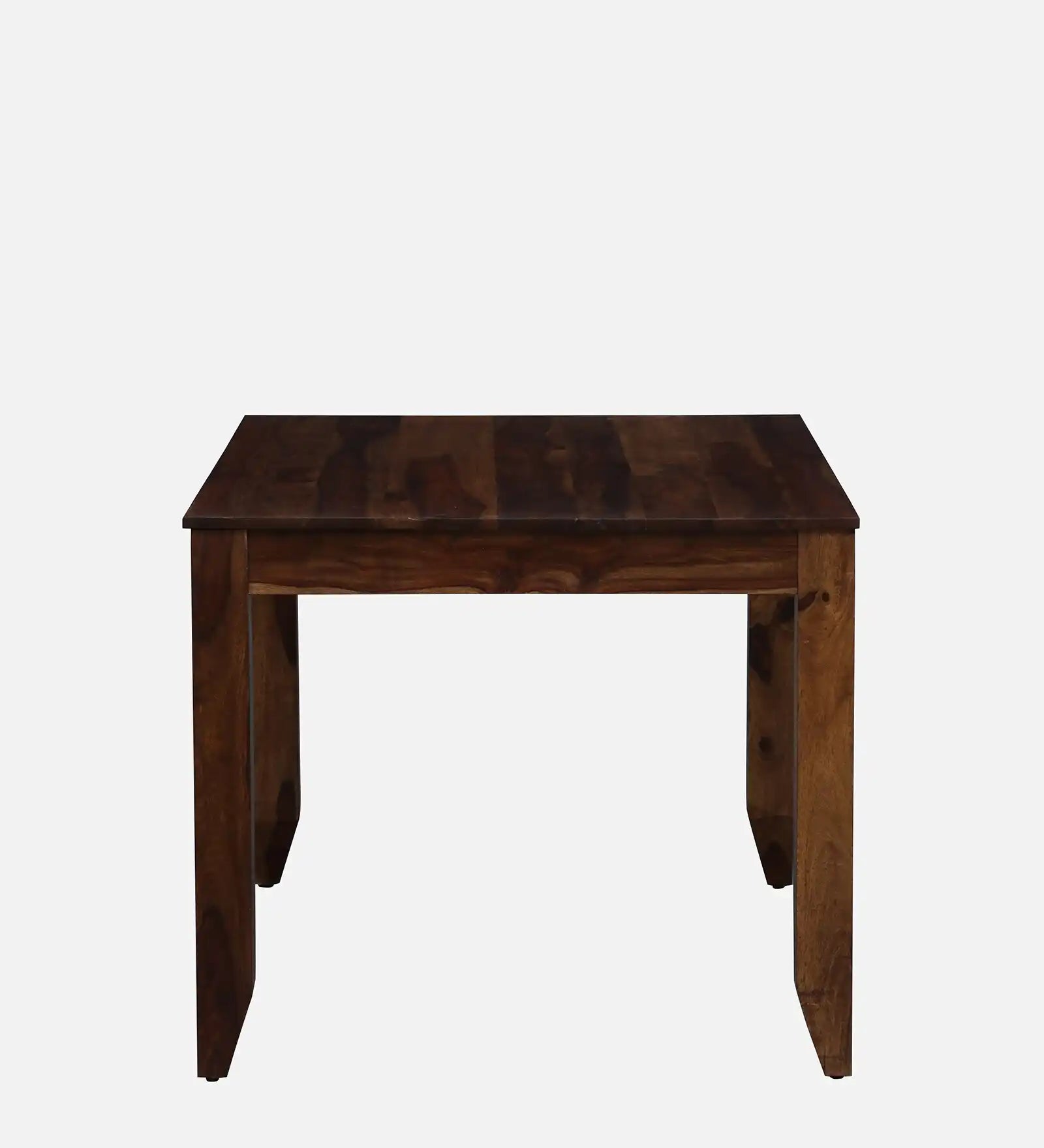 Hari sheesham wood four seater dining table natural finish minimalist design