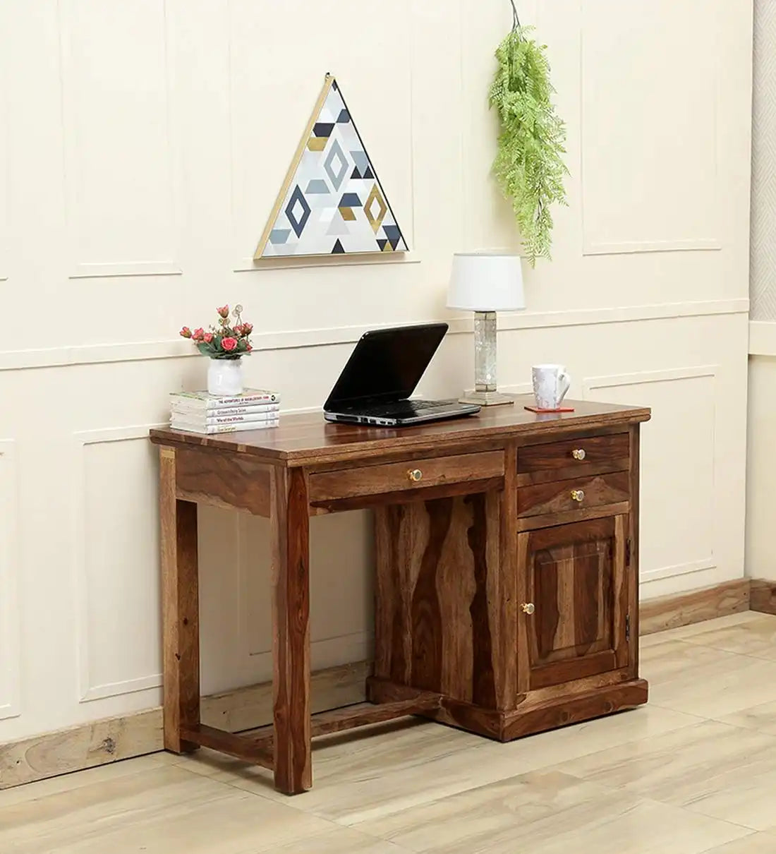 Haveli sheesham wood computer table solid work desk home office India