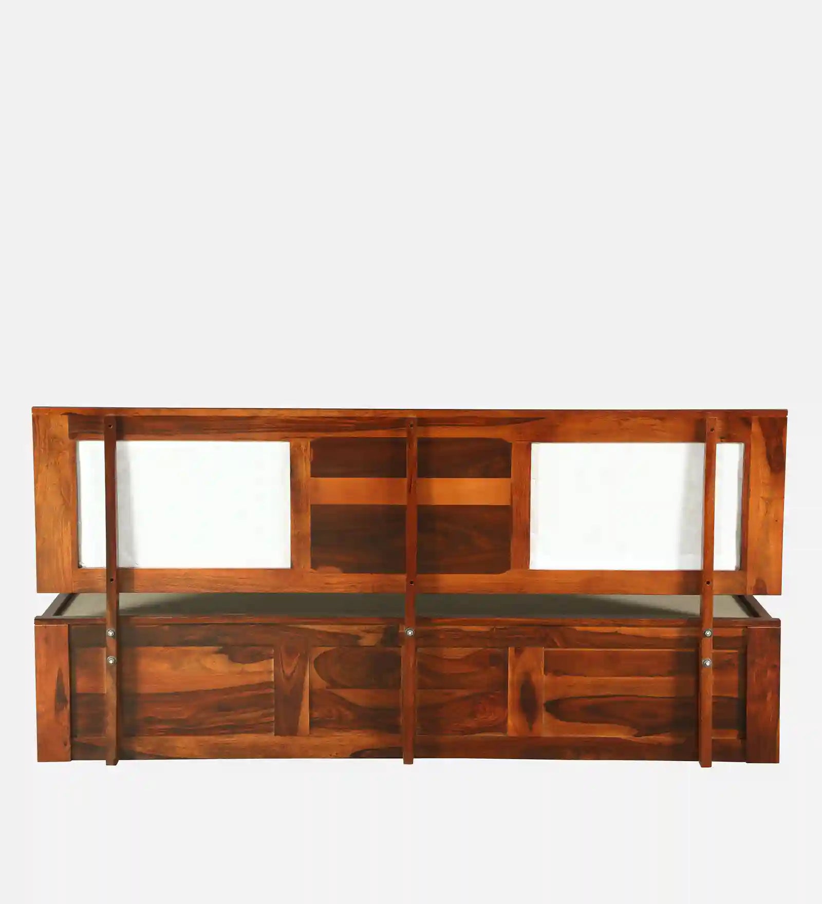 hidden box storage lift panel system sheesham wood queen size bed india
