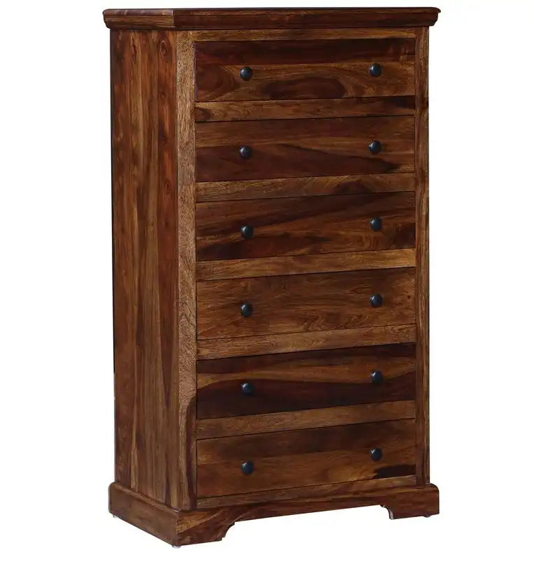 Kanishka modern wooden chest of drawers with multiple storage drawers