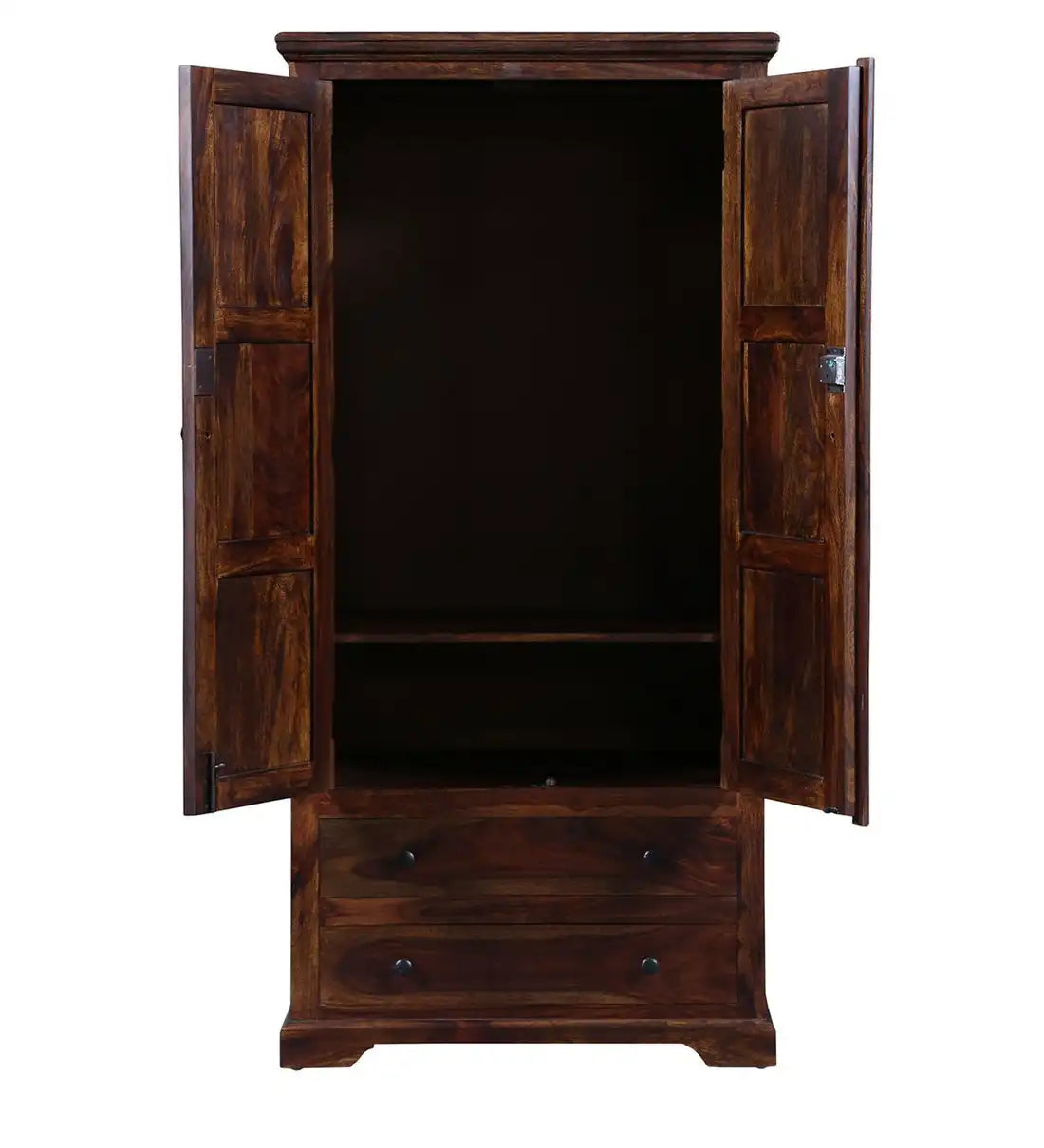 Kanishka solid wood wardrobe drawer storage modern almirah design India
