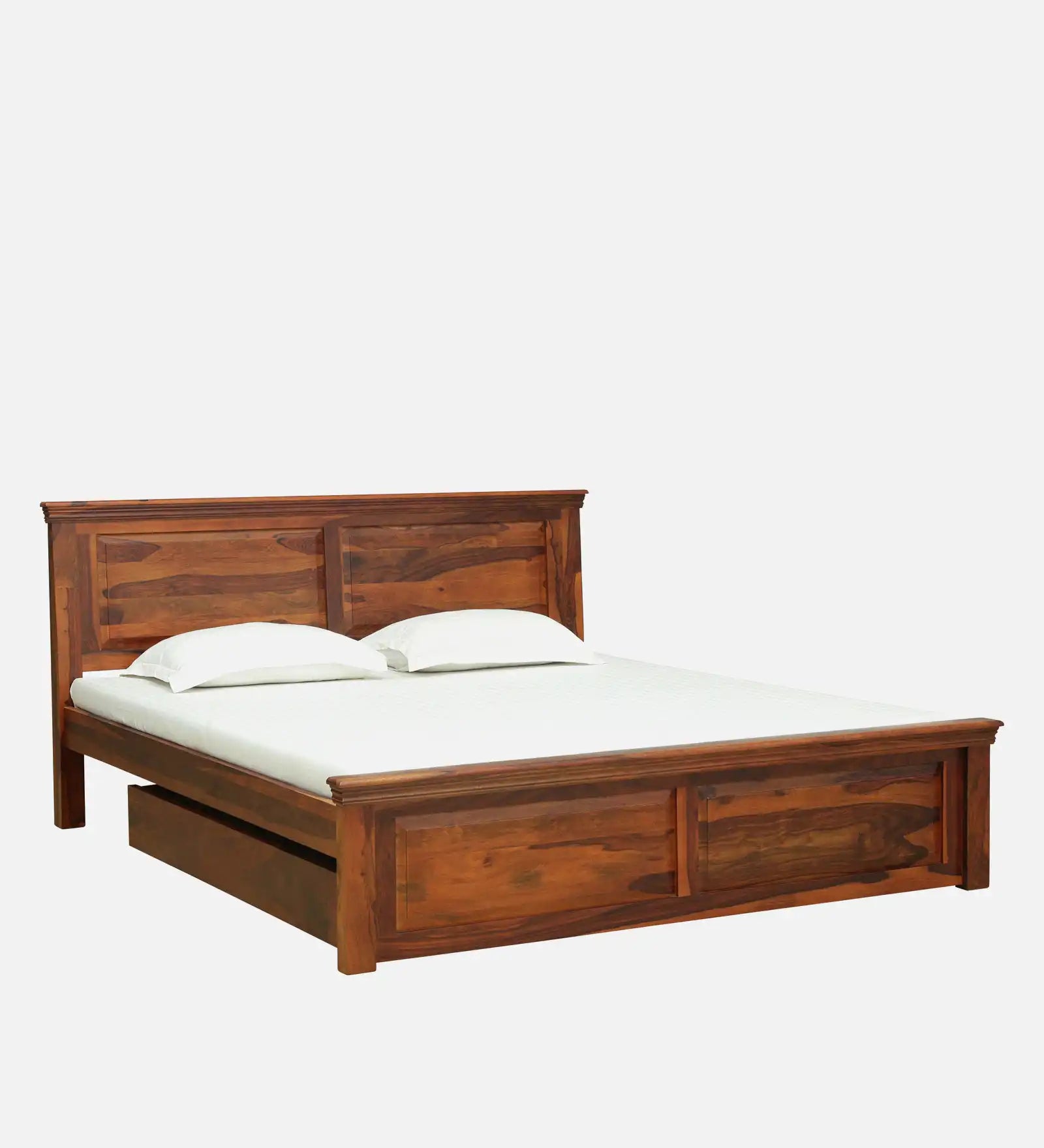 Kanishka wooden bed with drawer storage heavy duty frame
