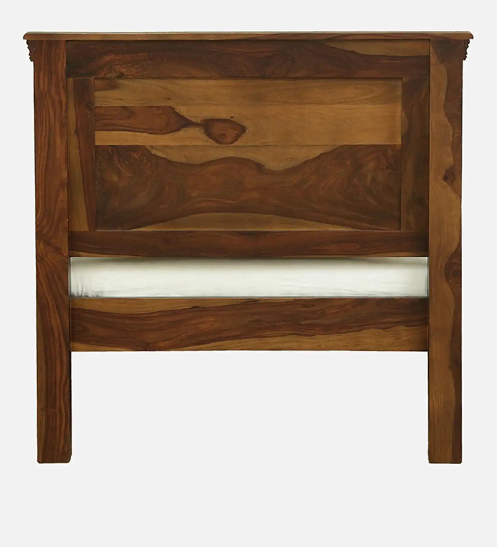 Kanishka wooden single bed minimal style bedroom furniture India