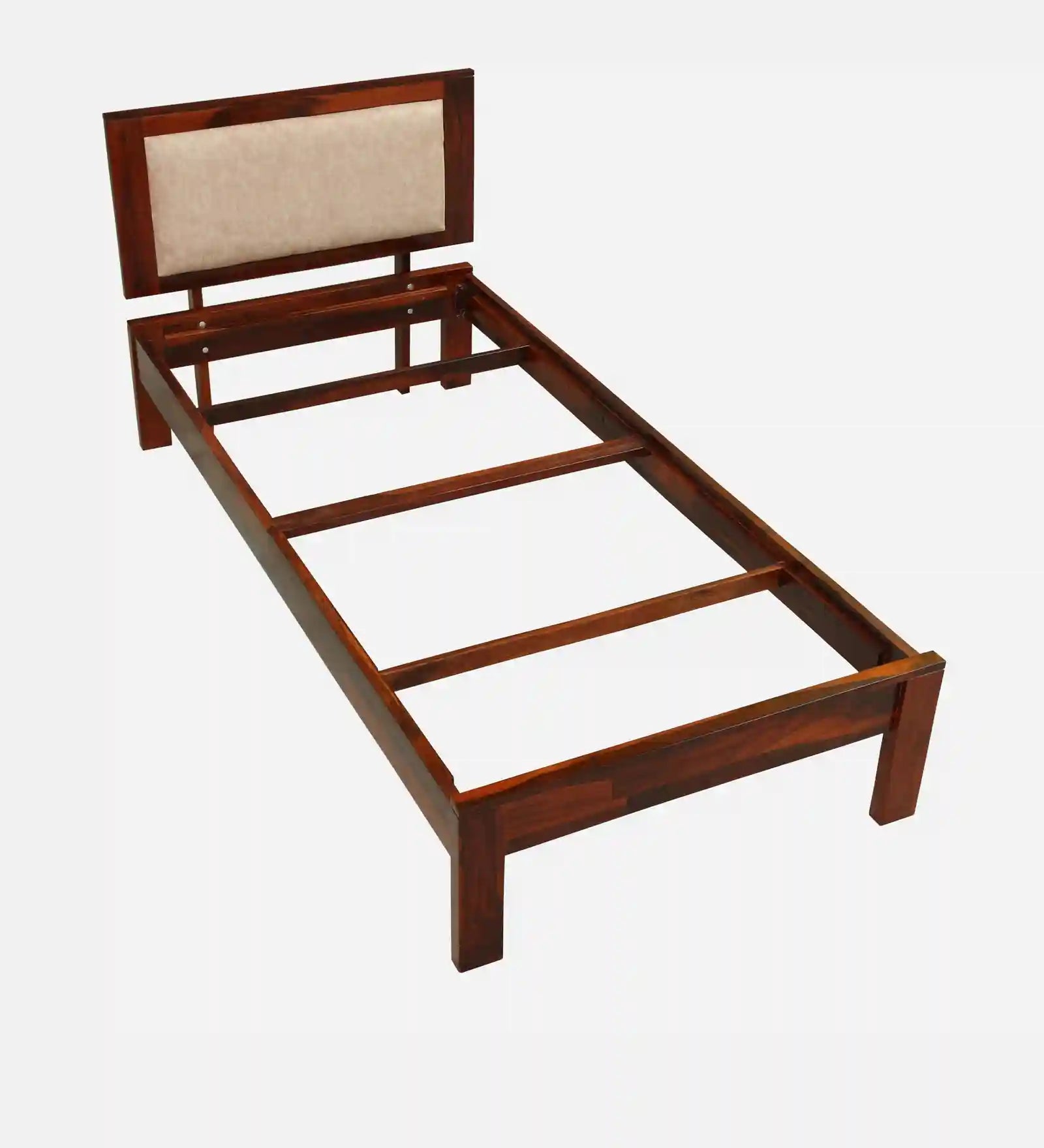 Kashtha single bed solid wood frame heavy duty wooden bed India