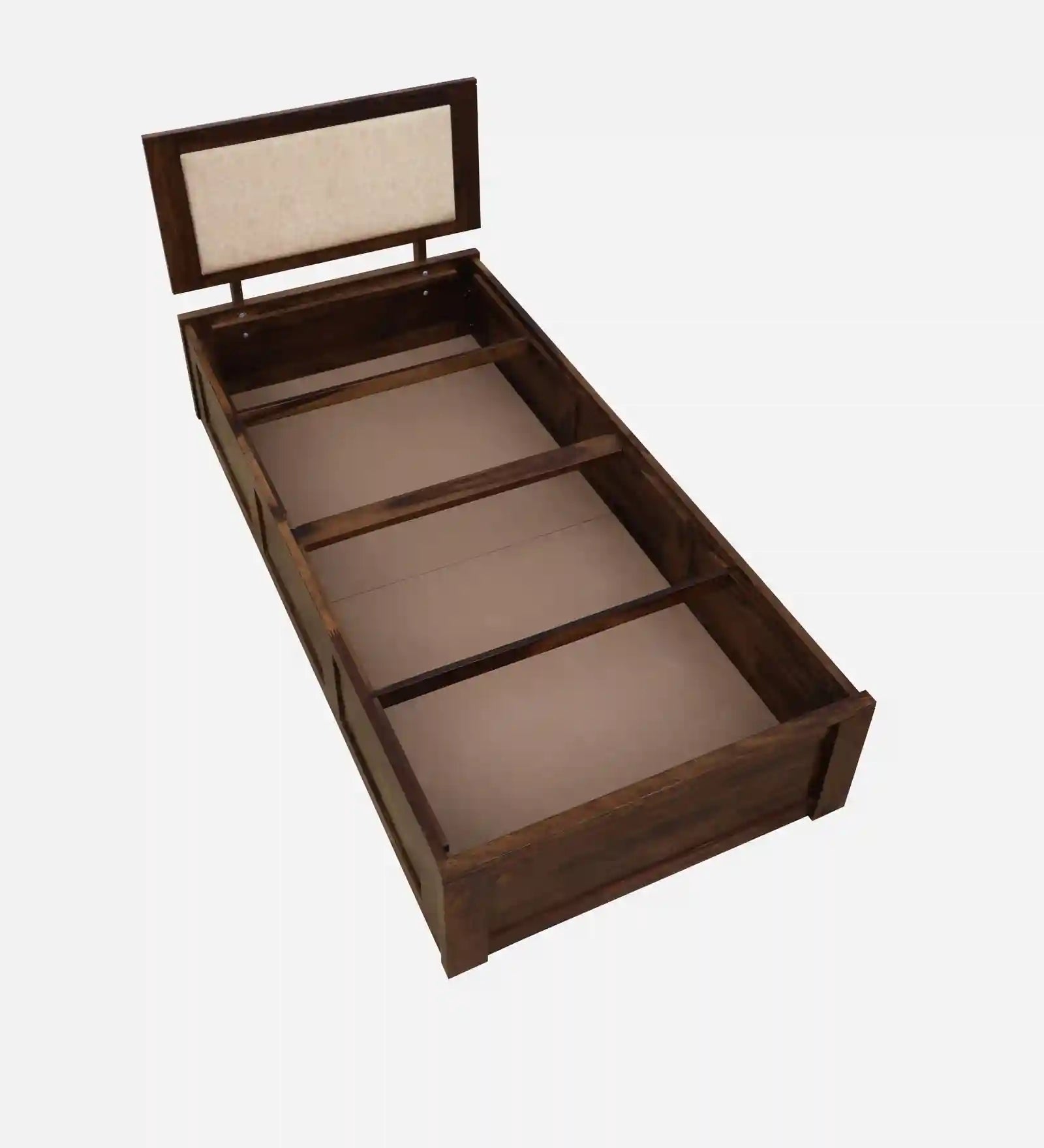 Kashtha single bed with storage heavy duty solid wood frame India