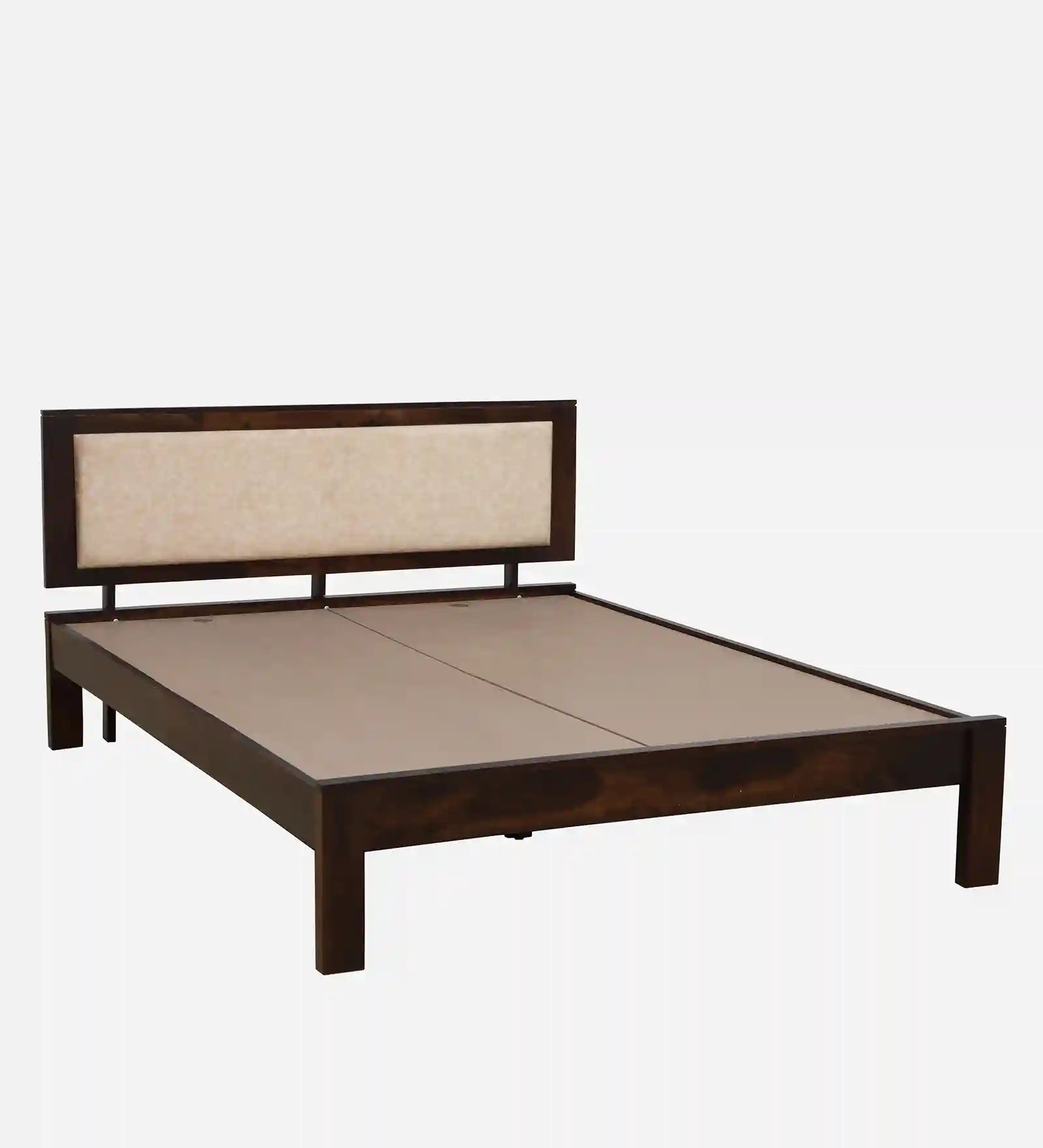 kashtha solid wood king size bed side view without storage modern bedroom furniture