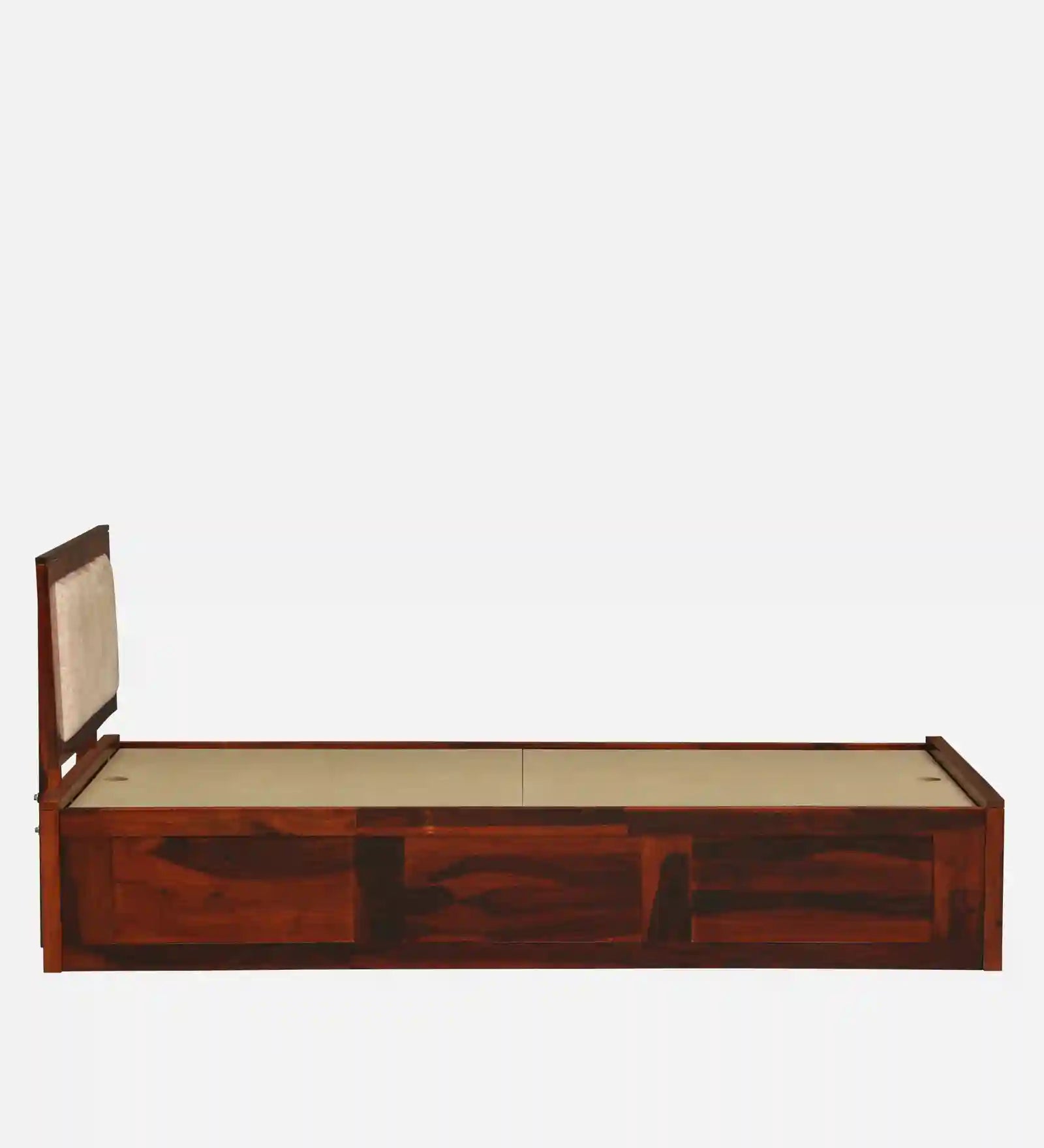 Kashtha wooden single bed minimal style solid wood bed India