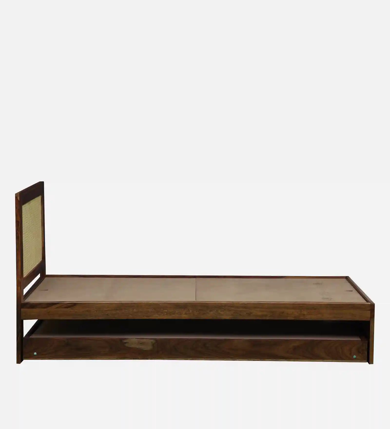 Kashtha wooden single bed pull out trundle guest bed design India