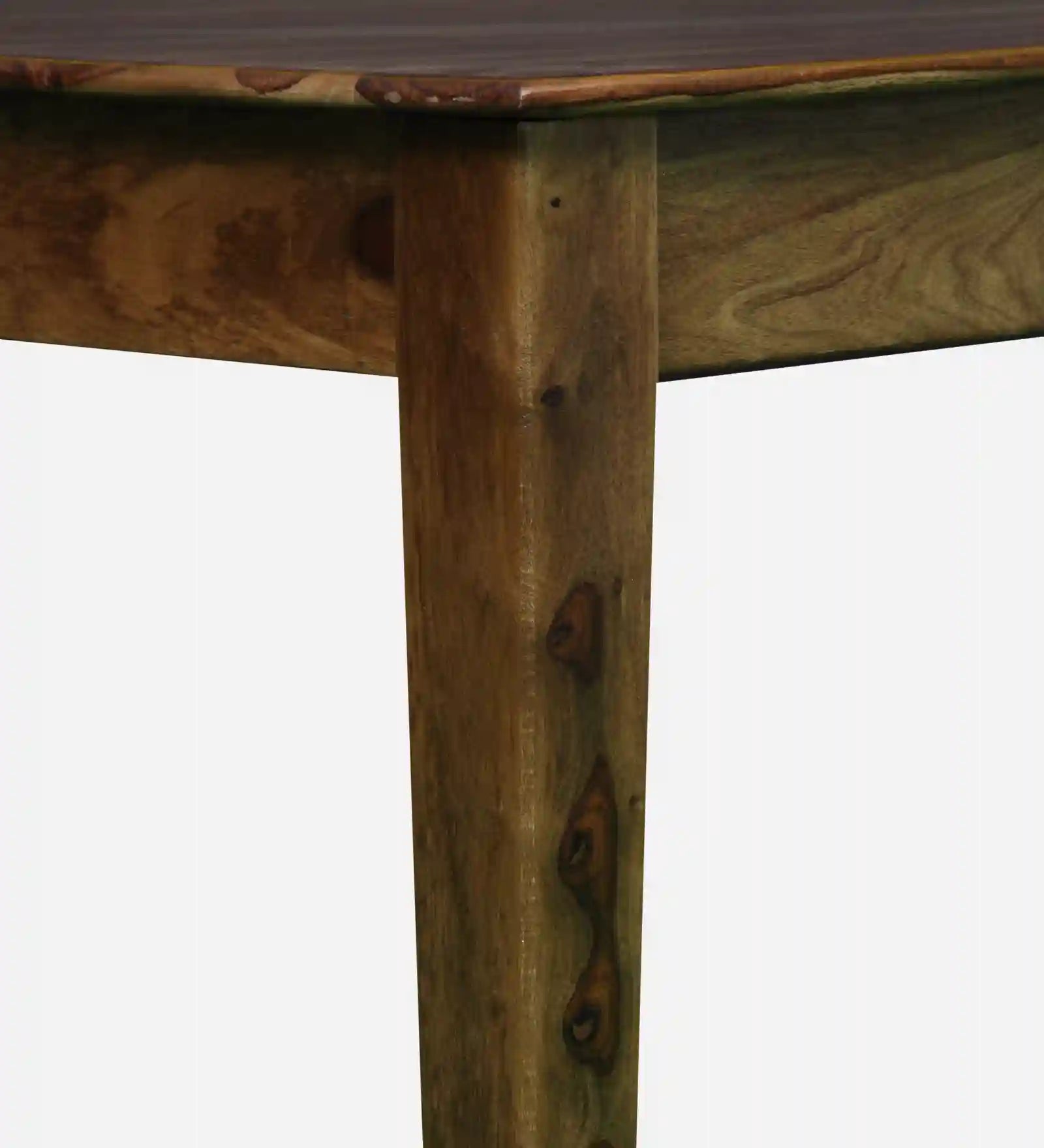 Rattan Sheesham Wood 6 Seater Dining Set with Bench