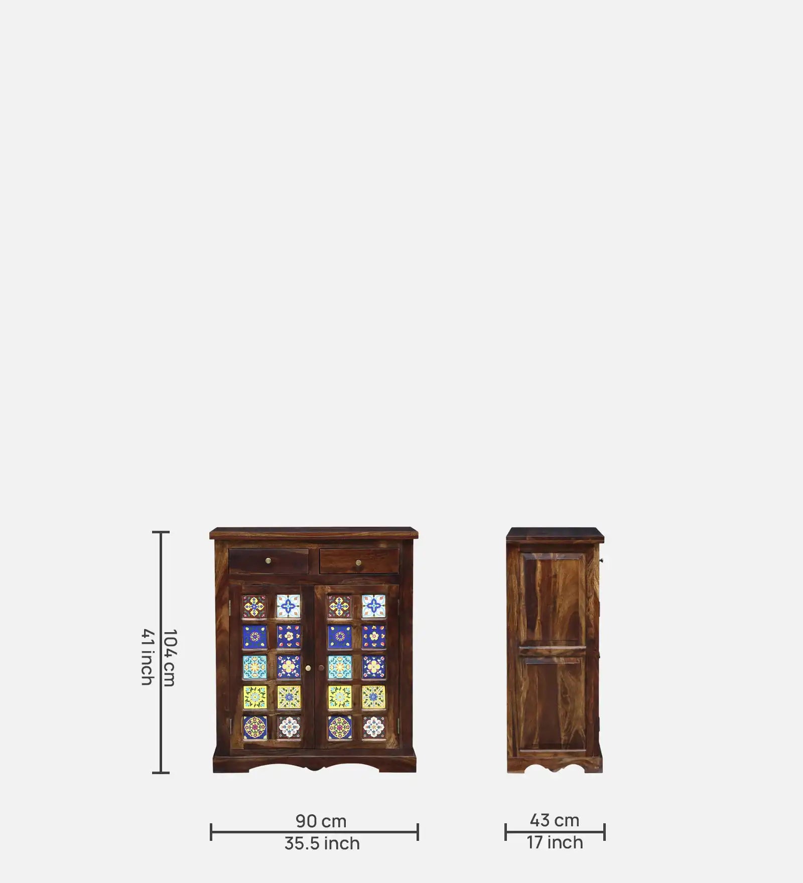 Luxury Anamika wooden shoe storage unit solid sheesham home furniture