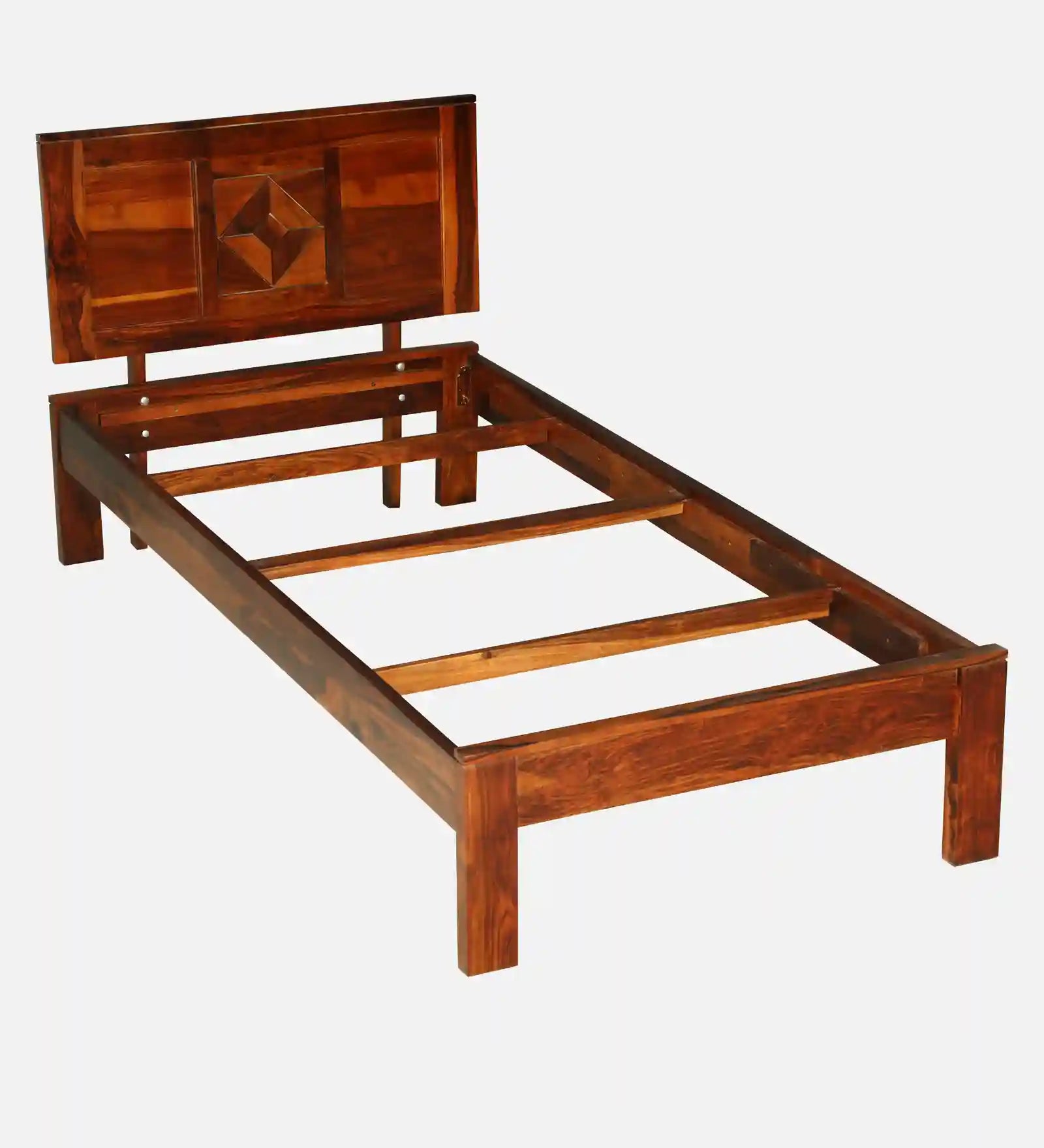 Shraya Solid Wood Single Bed Without Storage