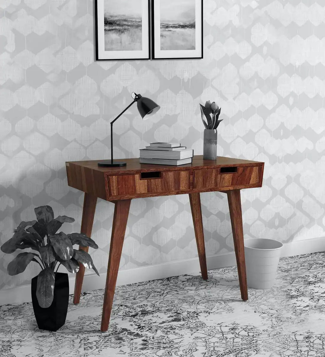 Mario sheesham wood study table solid wood writing desk for home office India