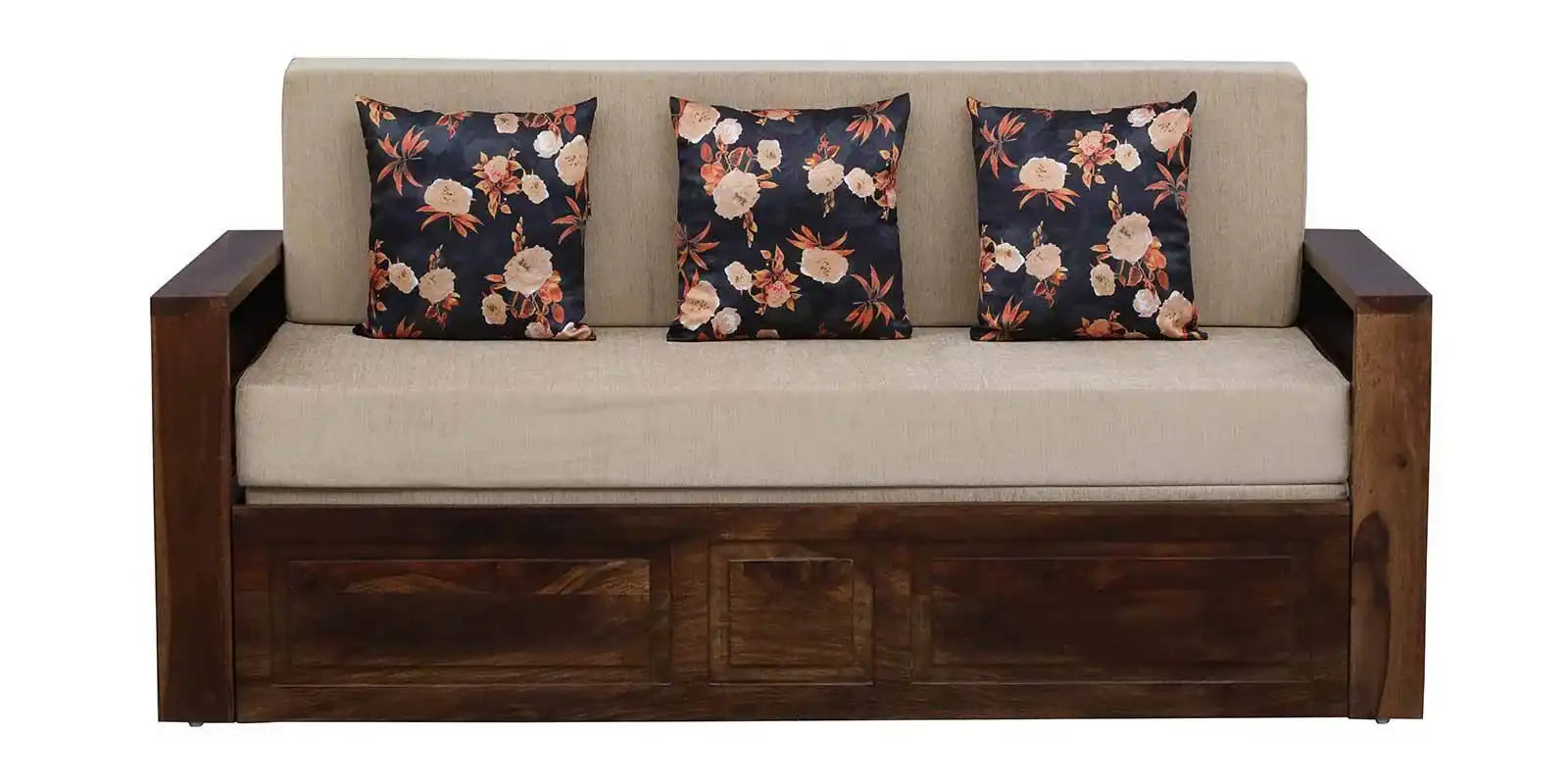 Modern Capri sofa cum bed space saving solid wood living furniture