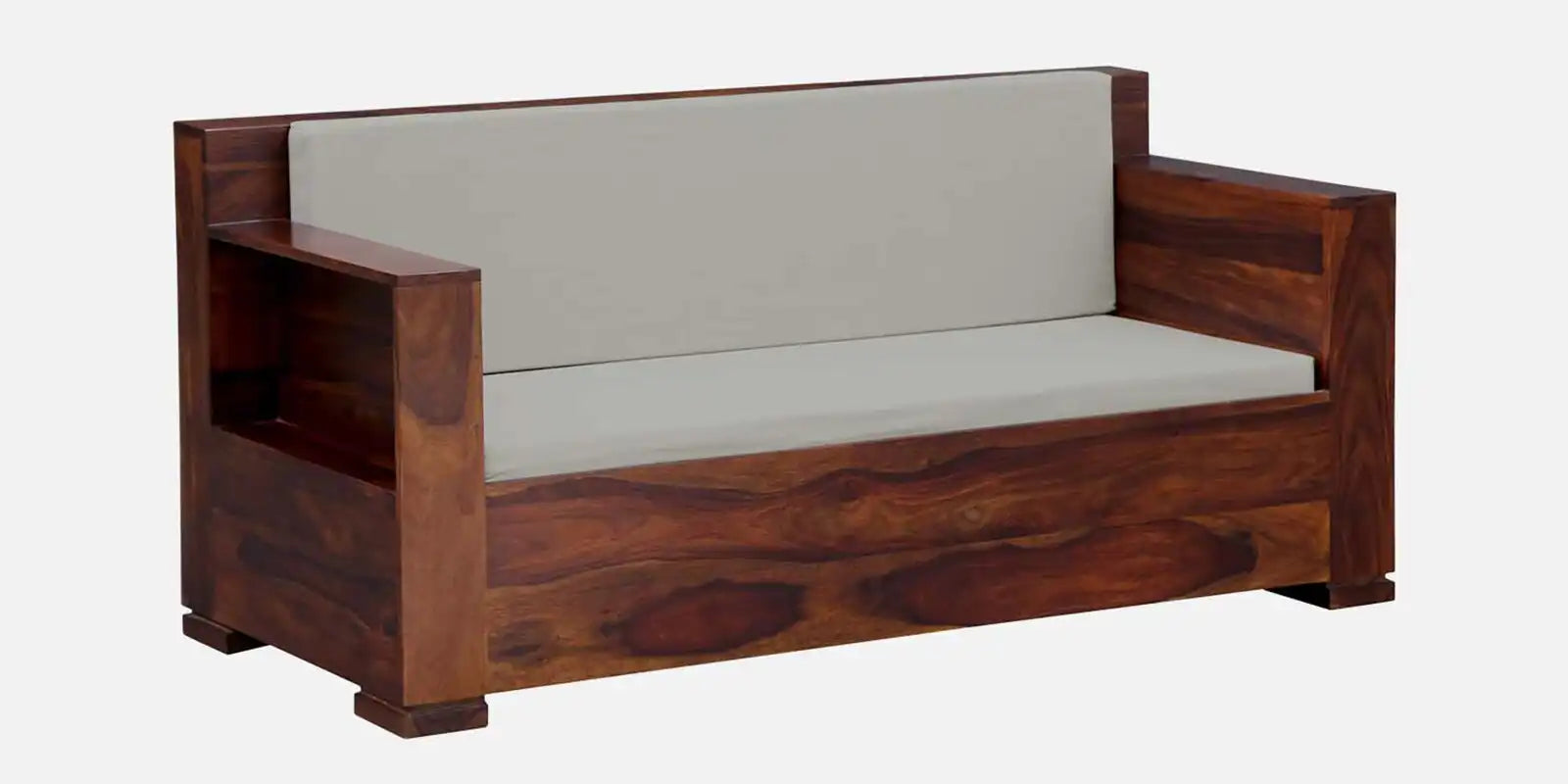 Modern Moscow wooden sofa 2 seater solid sheesham home seating design