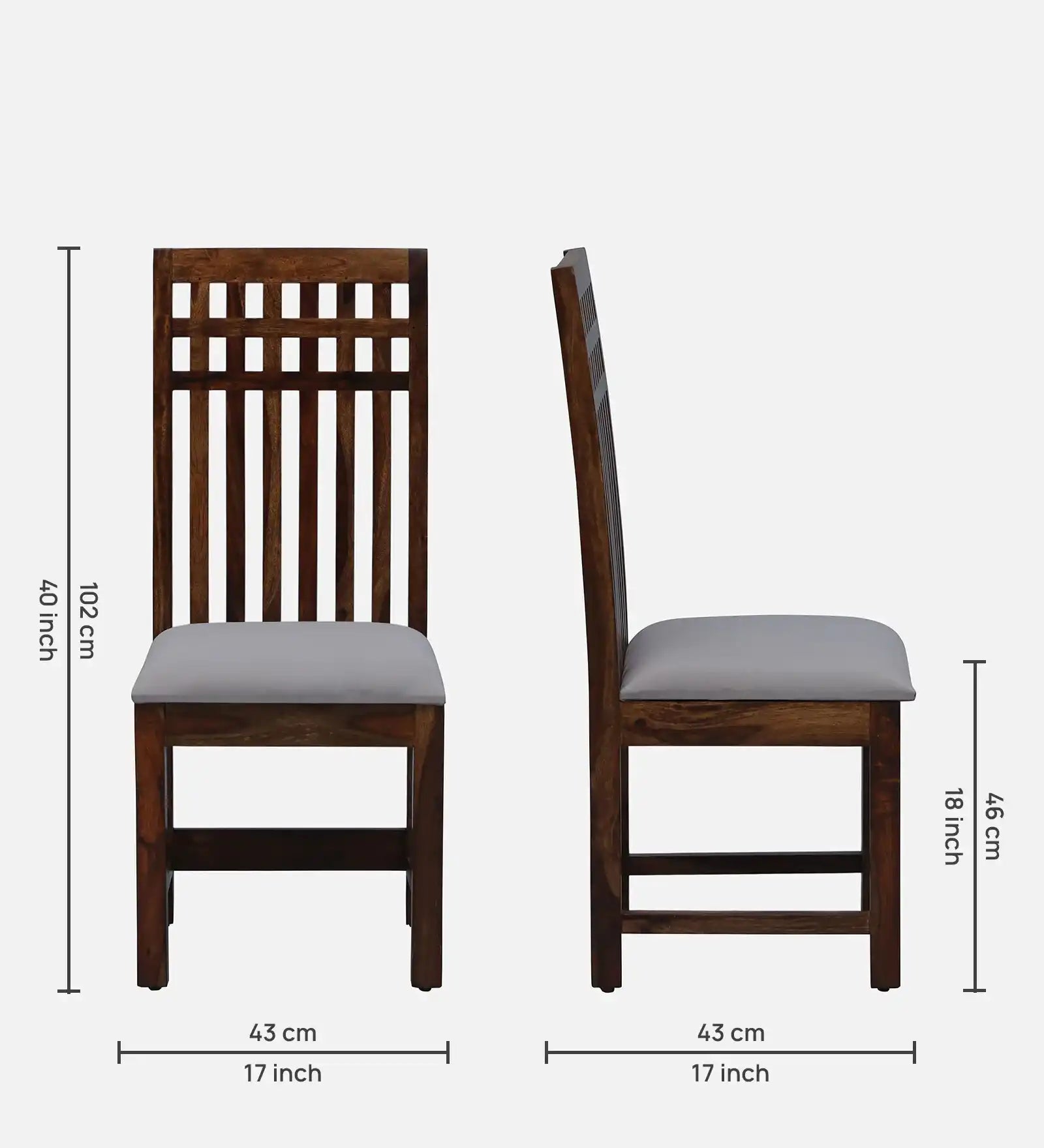 Modern Oasis solid sheesham wood four-seater dining set for stylish home interiors