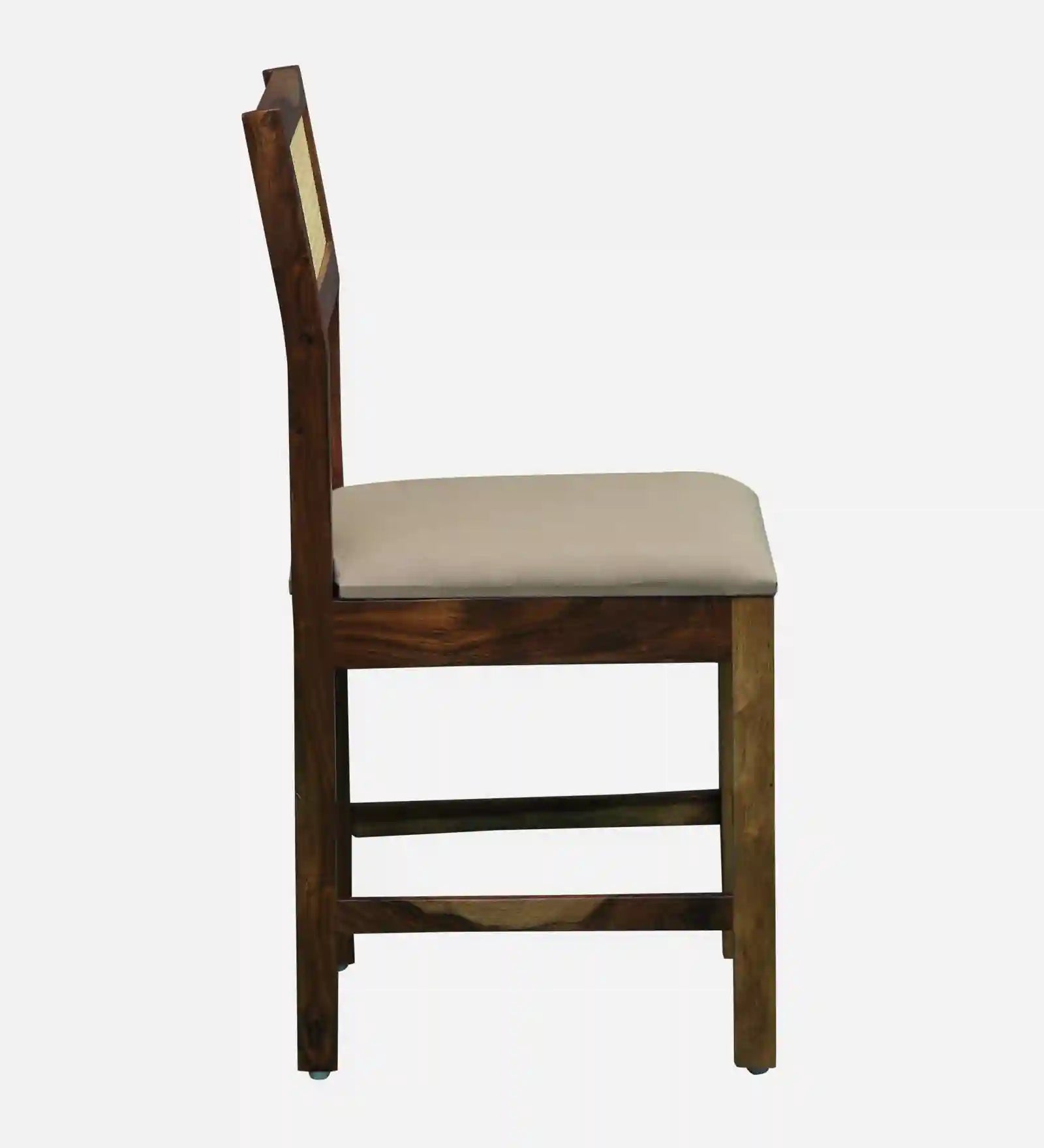 Modern rattan cane chair solid wood sheesham suitable for dining and cafe use