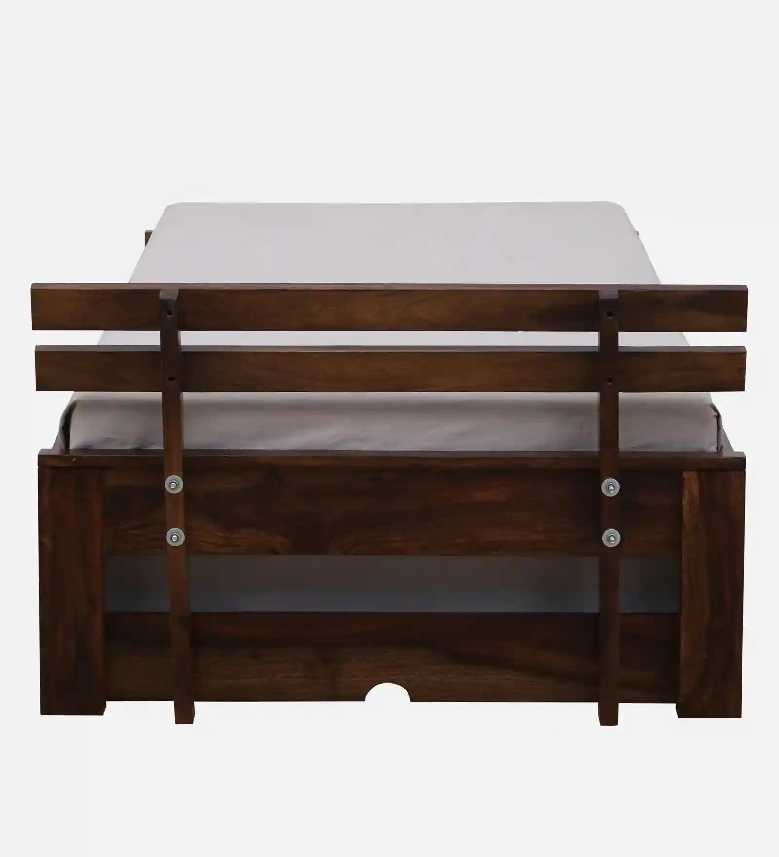 Modern sheesham single bed trundle Kashtha solid wood bed India