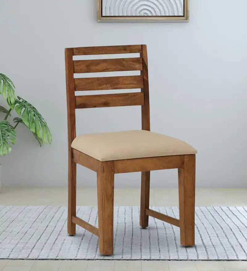 Modern sheesham wood dining chair set Oslo design with durable solid wood and elegant finish