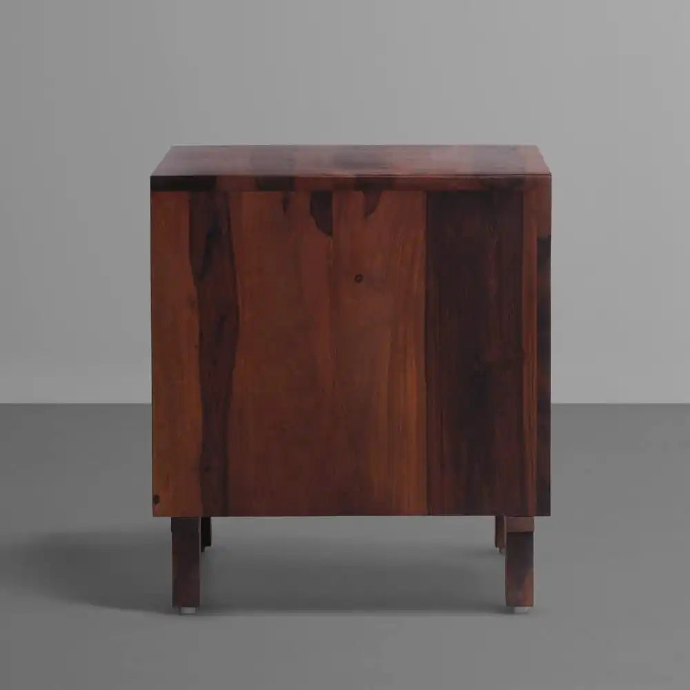 Modern solid wood bedside table Darshan nightstand India