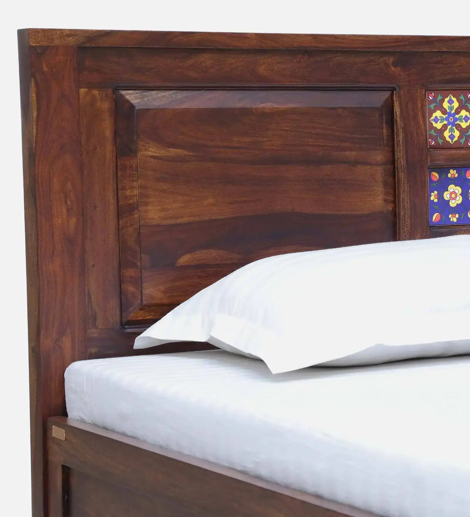 Durable Anamika Solid Sheesham Wood Storage Bed made from 100% solid wood