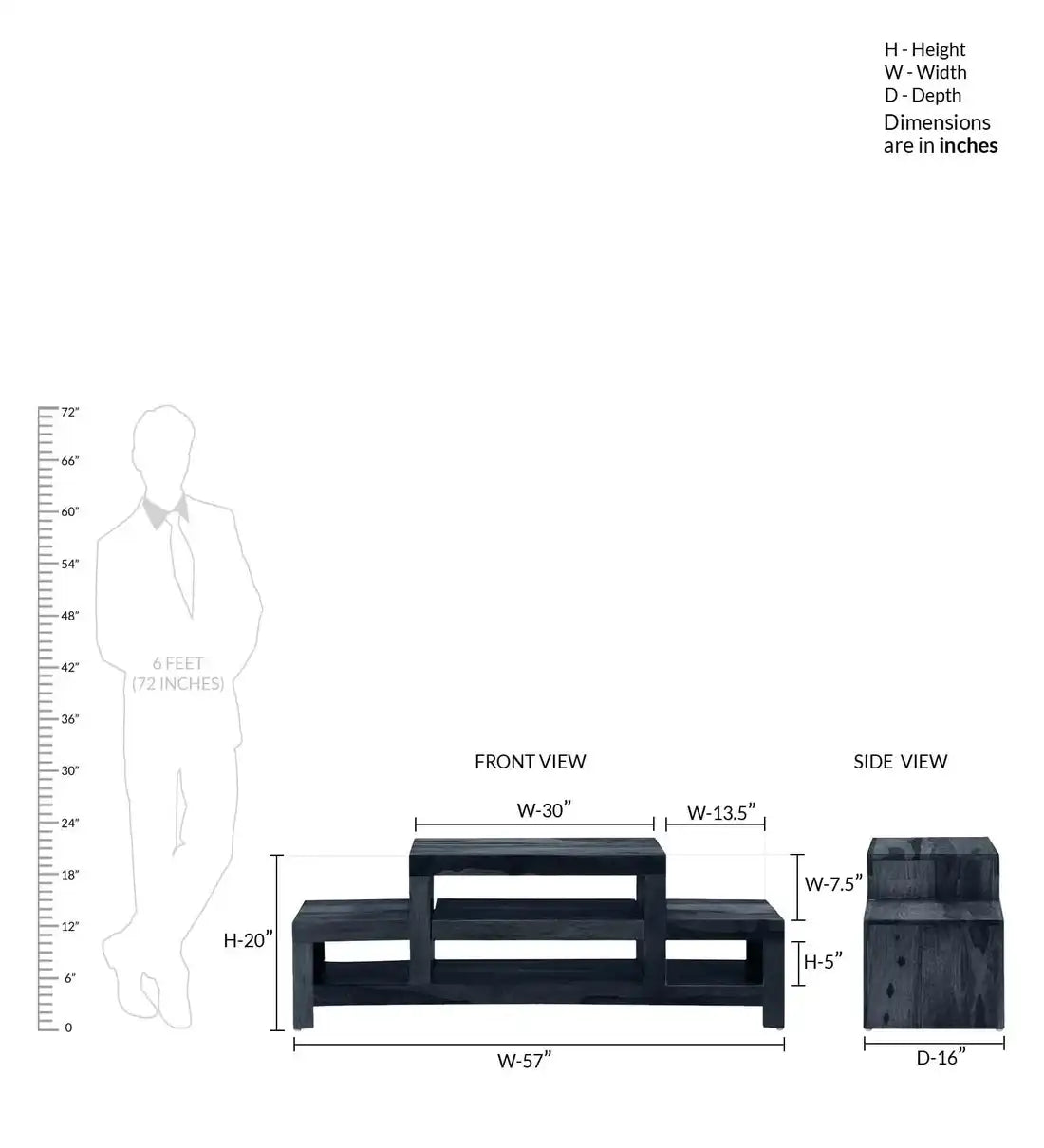 Modern solid wood tv unit sheesham tv stand Acro for home