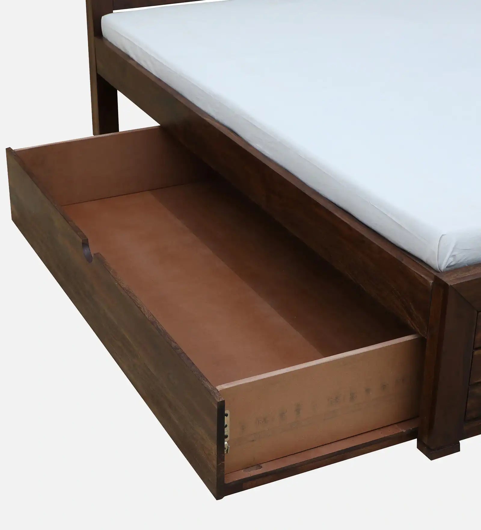 Moscow solid wood king bed with drawer storage modern look