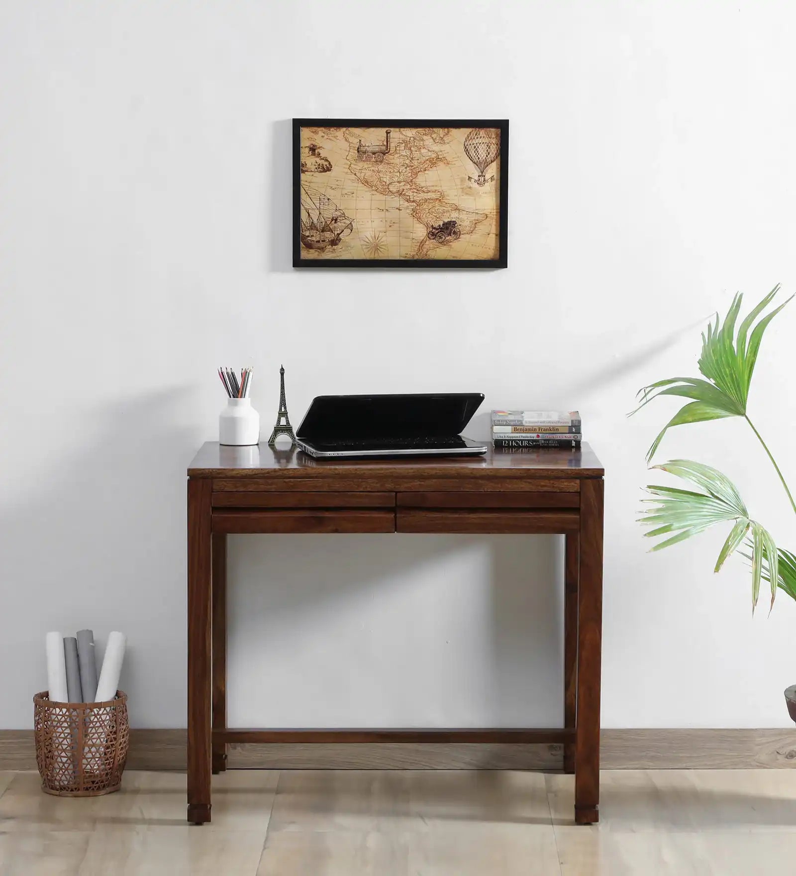 Moscow solid wood study table sheesham writing desk for home office India