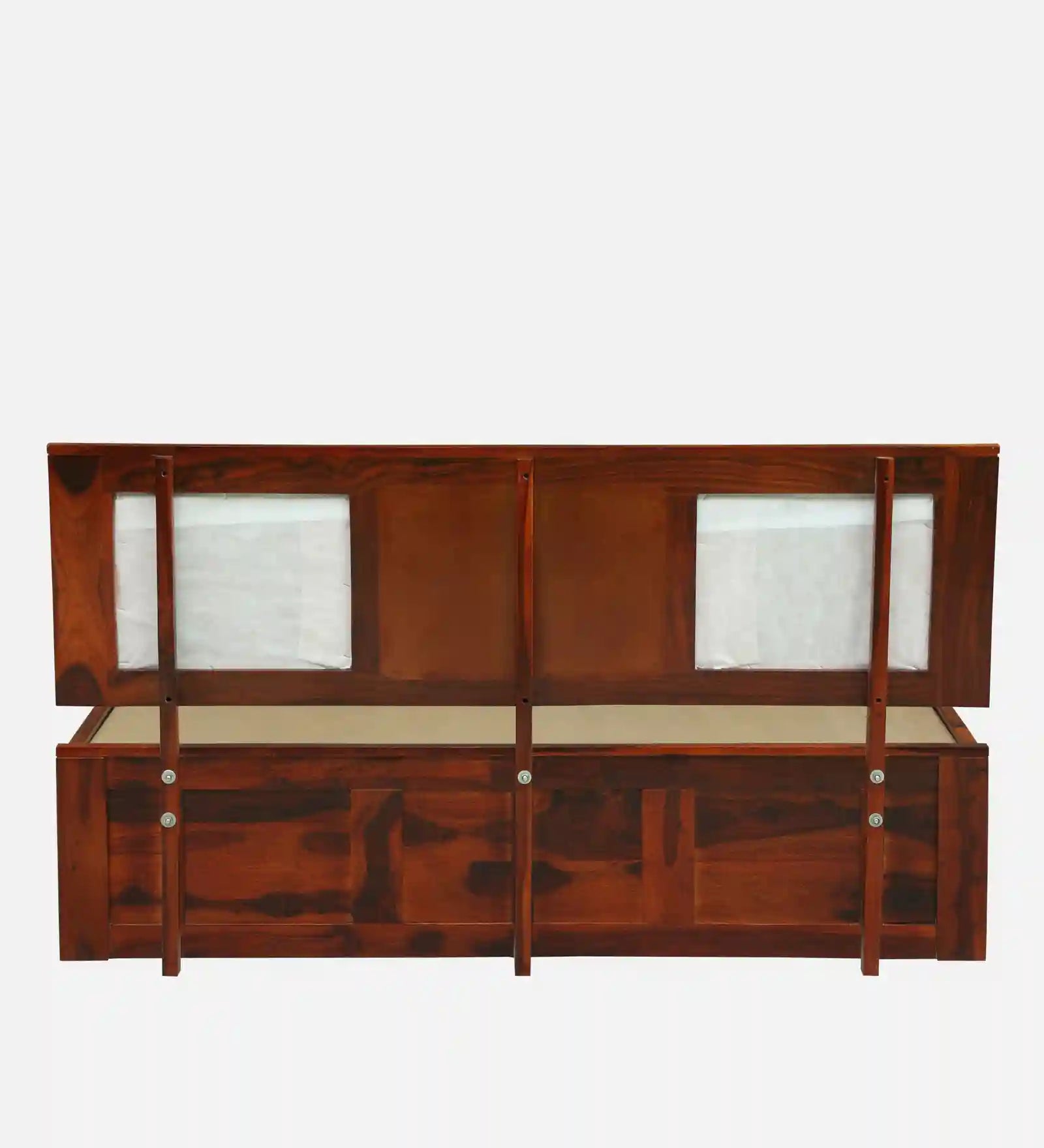heavy duty sheesham wood bed strong structure queen size box storage bed india