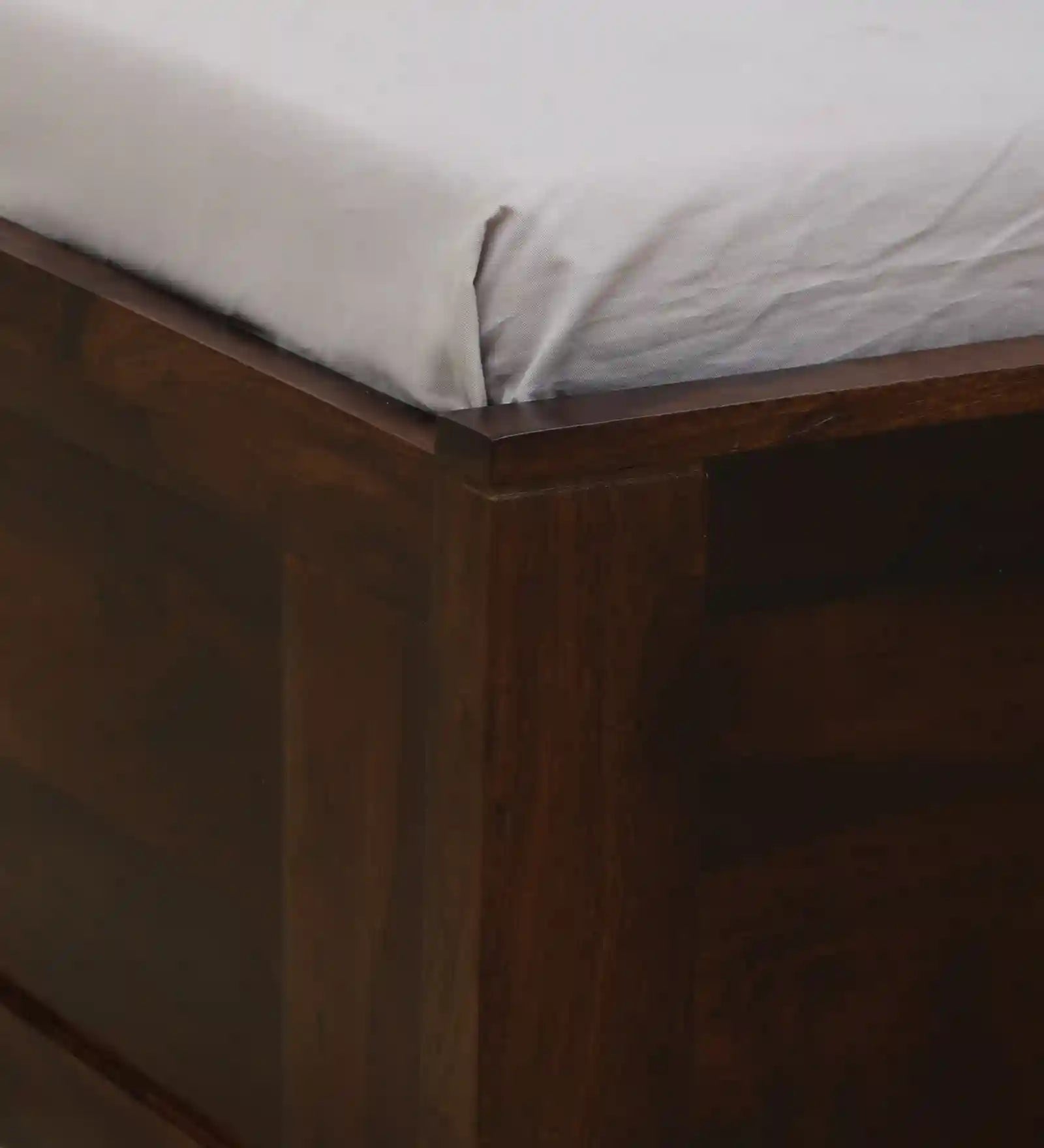 Nivasa sheesham single bed storage box clean wooden bed India