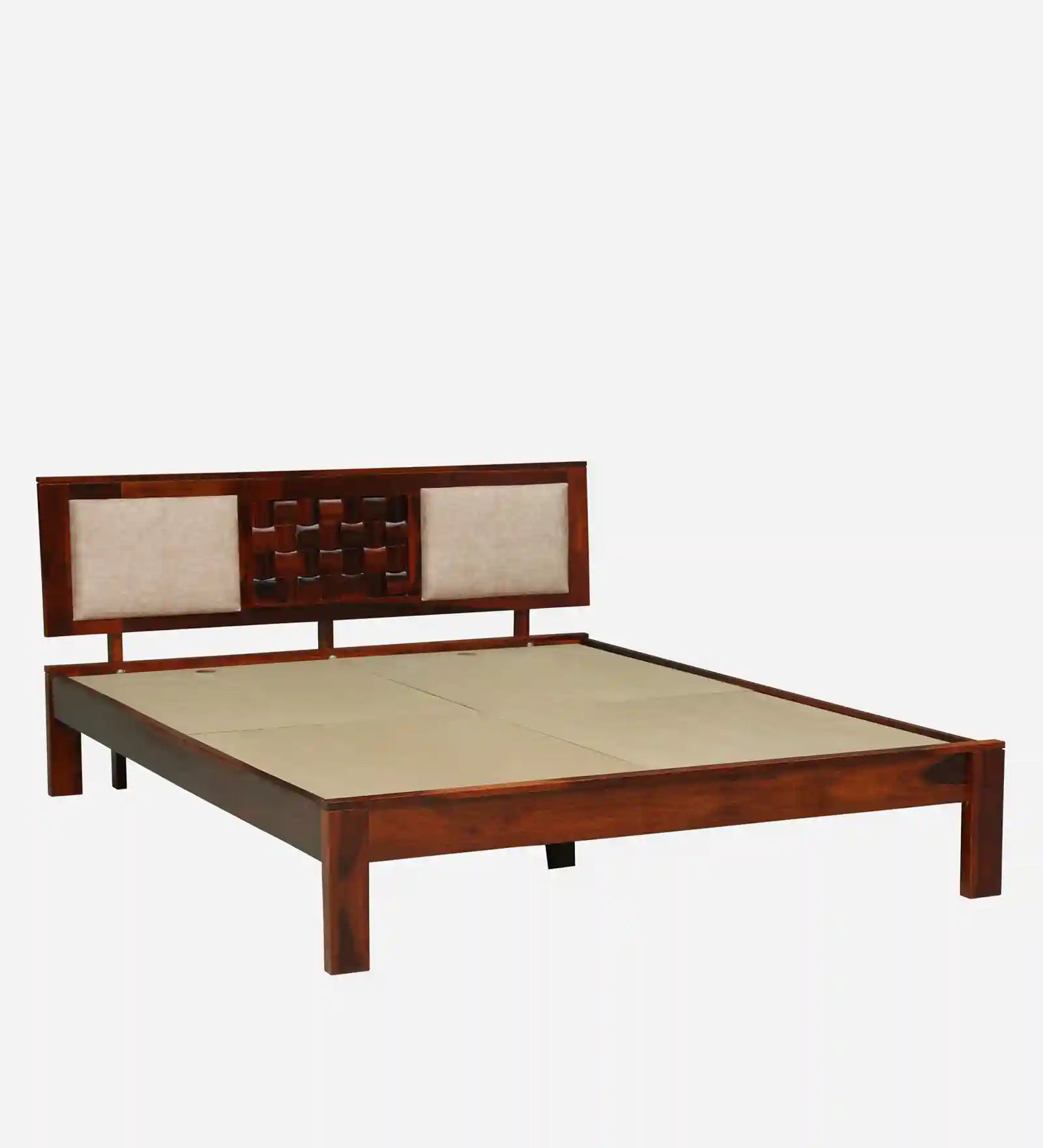 nivasa sheesham wood king size bed without storage strong durable wooden frame