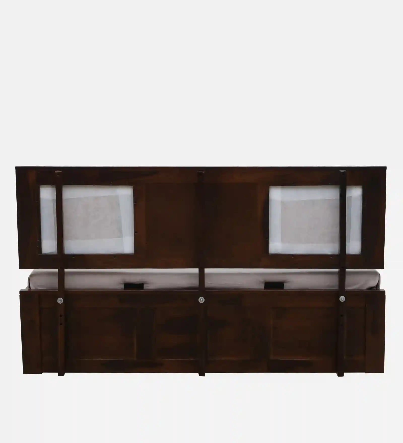nivasa solid sheesham wood bed teak finish queen size box storage bed india