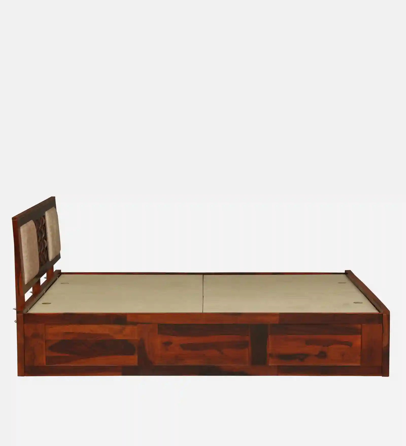 sheesham wood bed headboard closeup design queen size wooden bed india