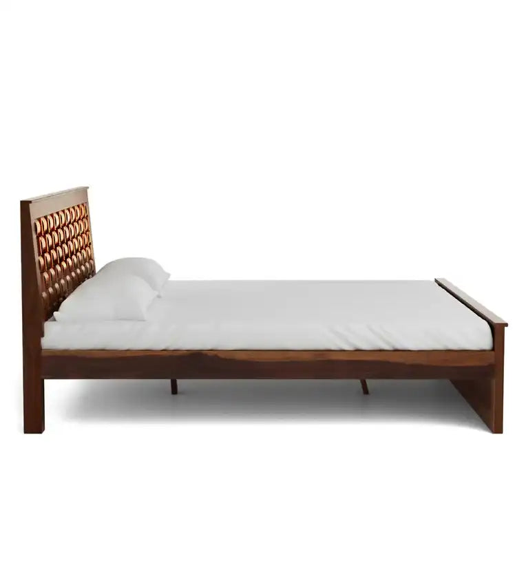 Niware solid wood king bed strong frame design