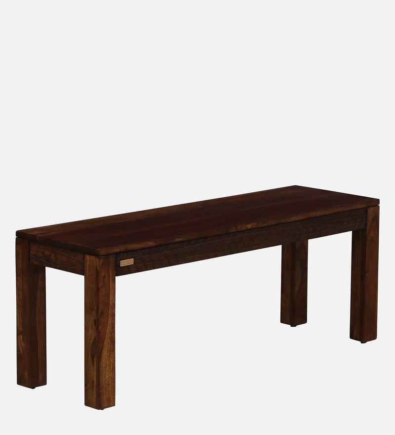 Harmonia  Solid Wood 6 Seater Dining Set with Bench In Provincial Teak Finish By Rajwada
