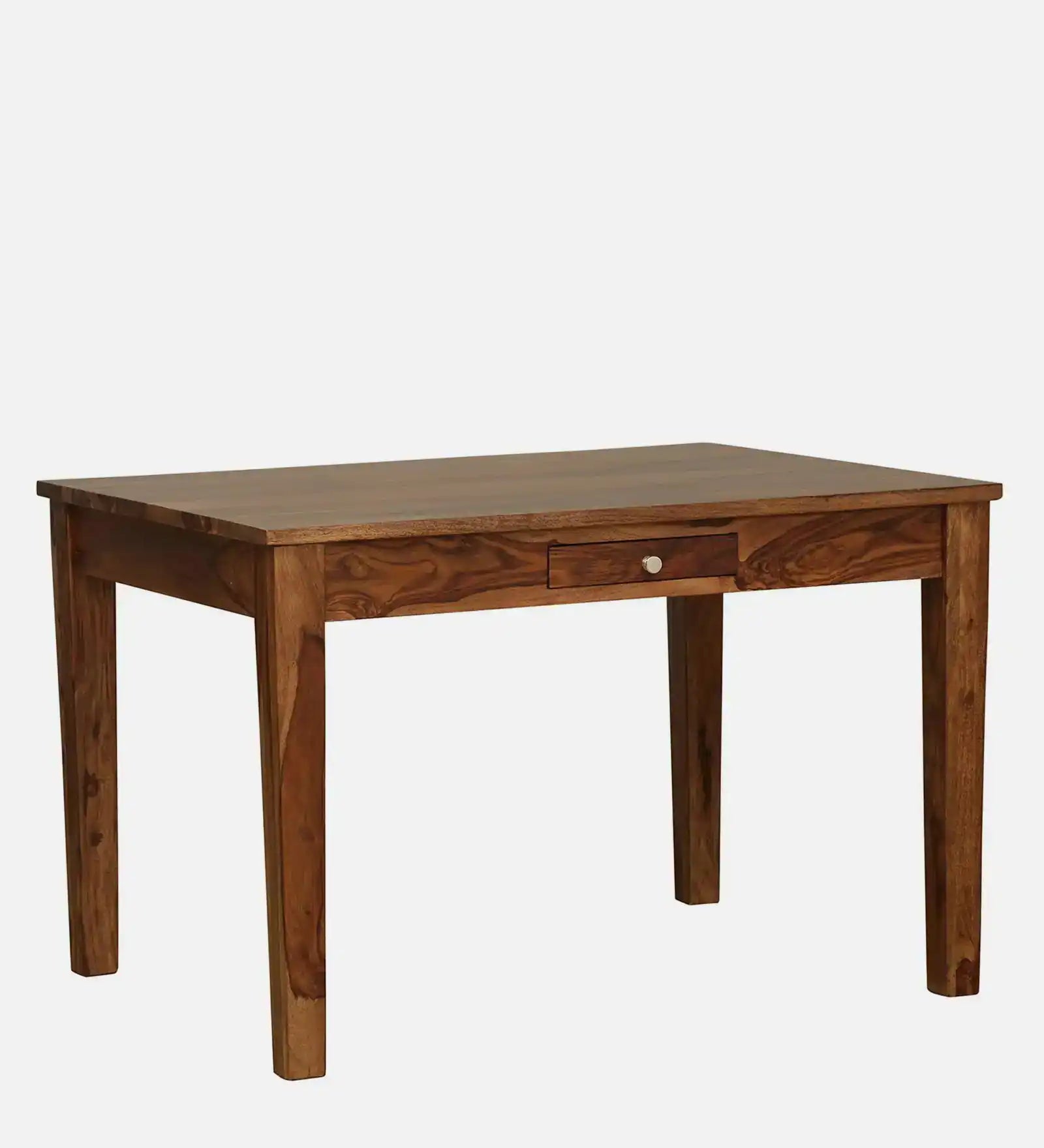 Oslo sheesham wood four seater dining table set teak finish premium furniture