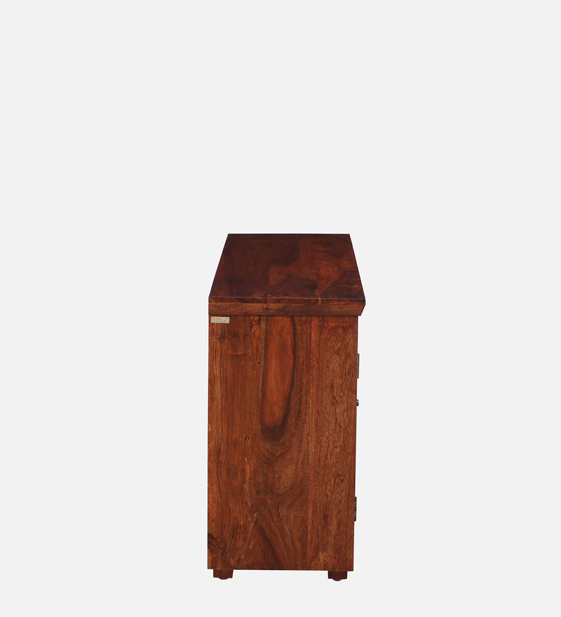 Penza Solid Wood Sideboard In Honey Oak Finish By Rajwada