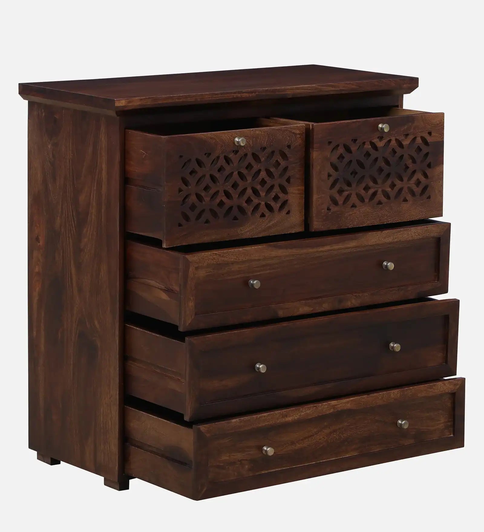Penza compact storage drawer unit sheesham wood organizer design
