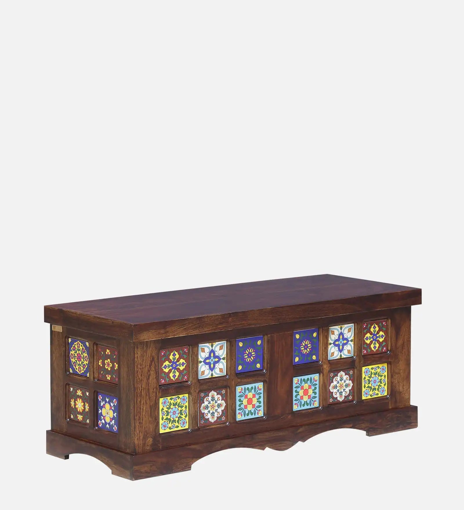 Premium Anamika wooden storage trunk linen box solid sheesham design