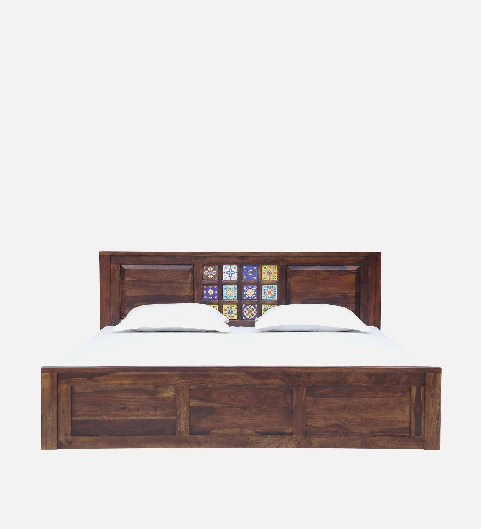 Anamika Solid Sheesham Wood Storage Bed for modern bedroom interiors