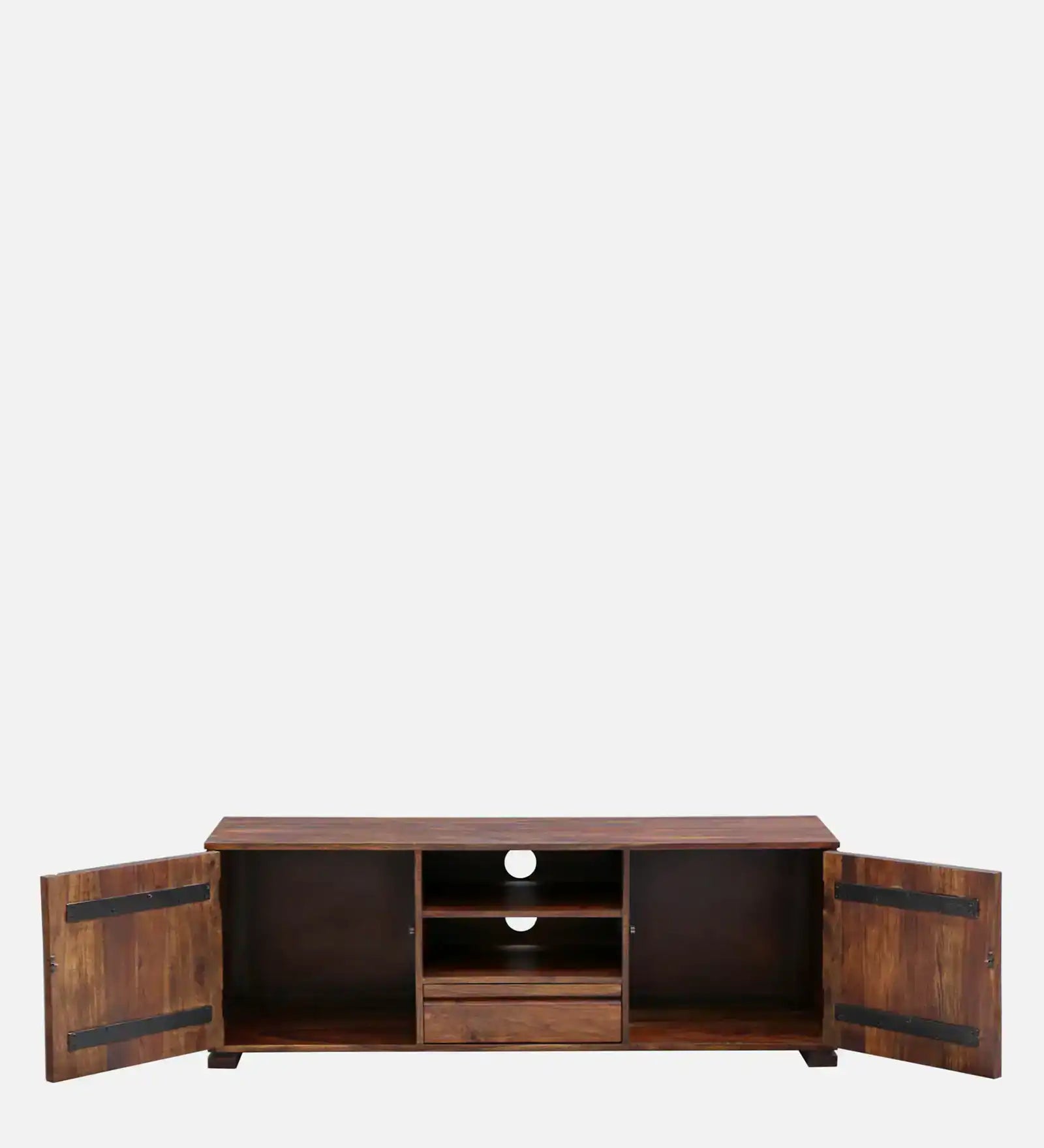 Premium modern sheesham wood tv console Moscow tv unit design