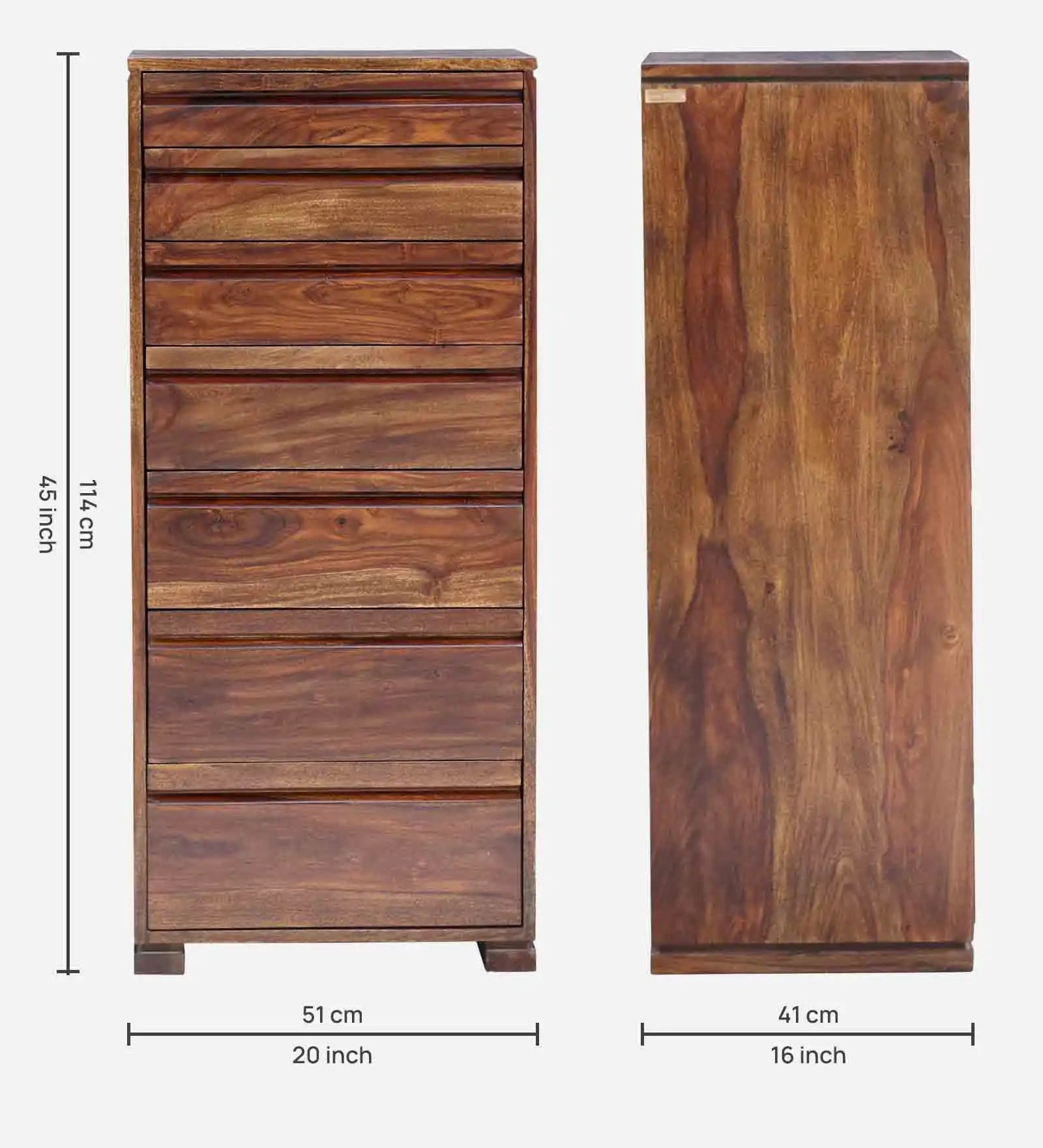 Premium Moscow wooden storage dresser with sheesham drawers for home