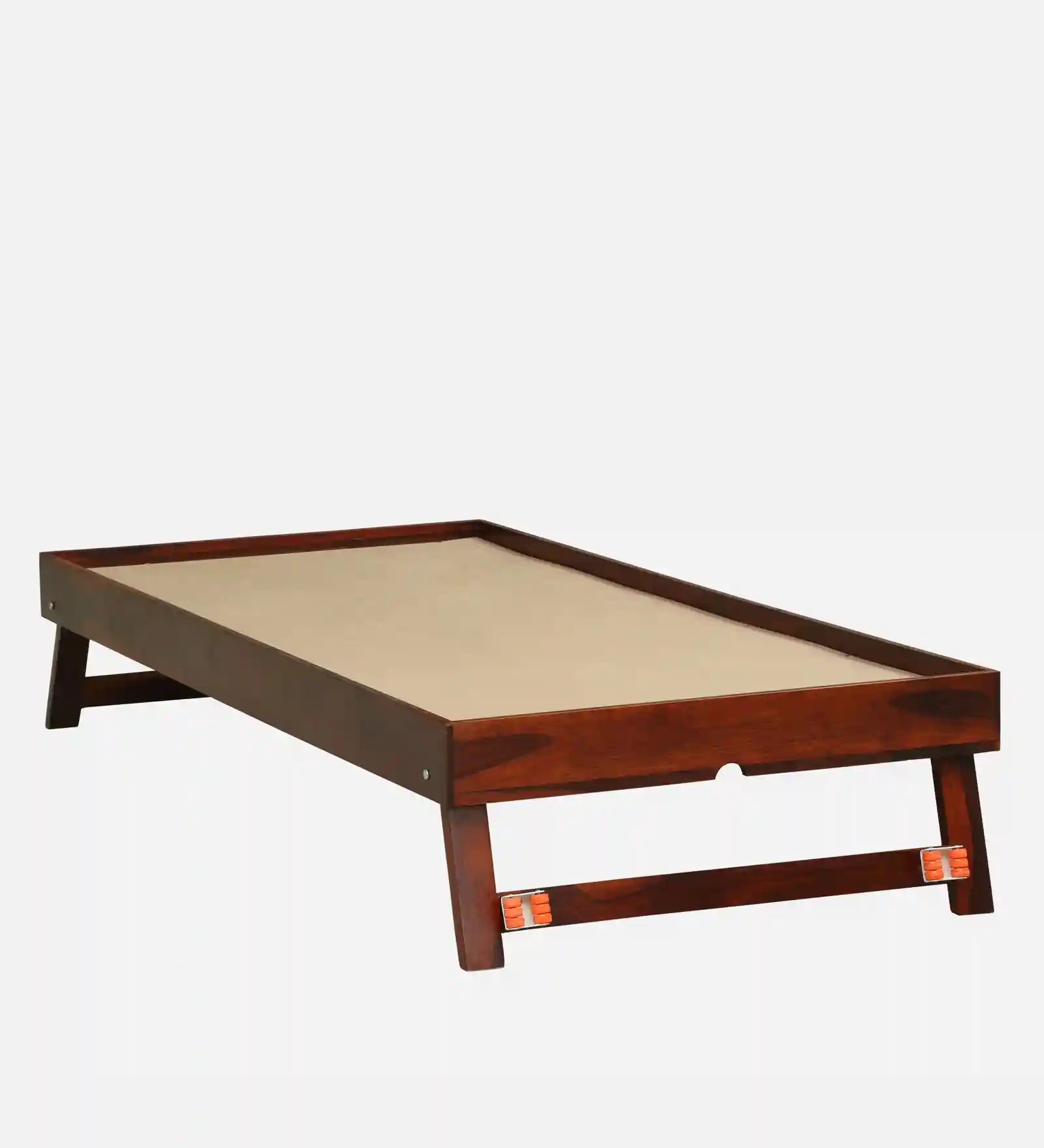 Premium sheesham wood single bed with trundle Nivasa bed India