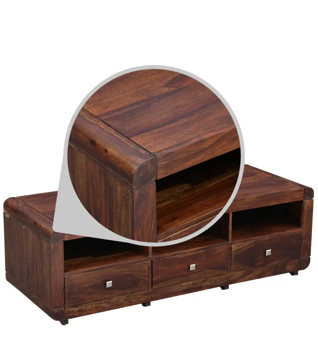 Premium sheesham wood tv unit Ontario tv console design