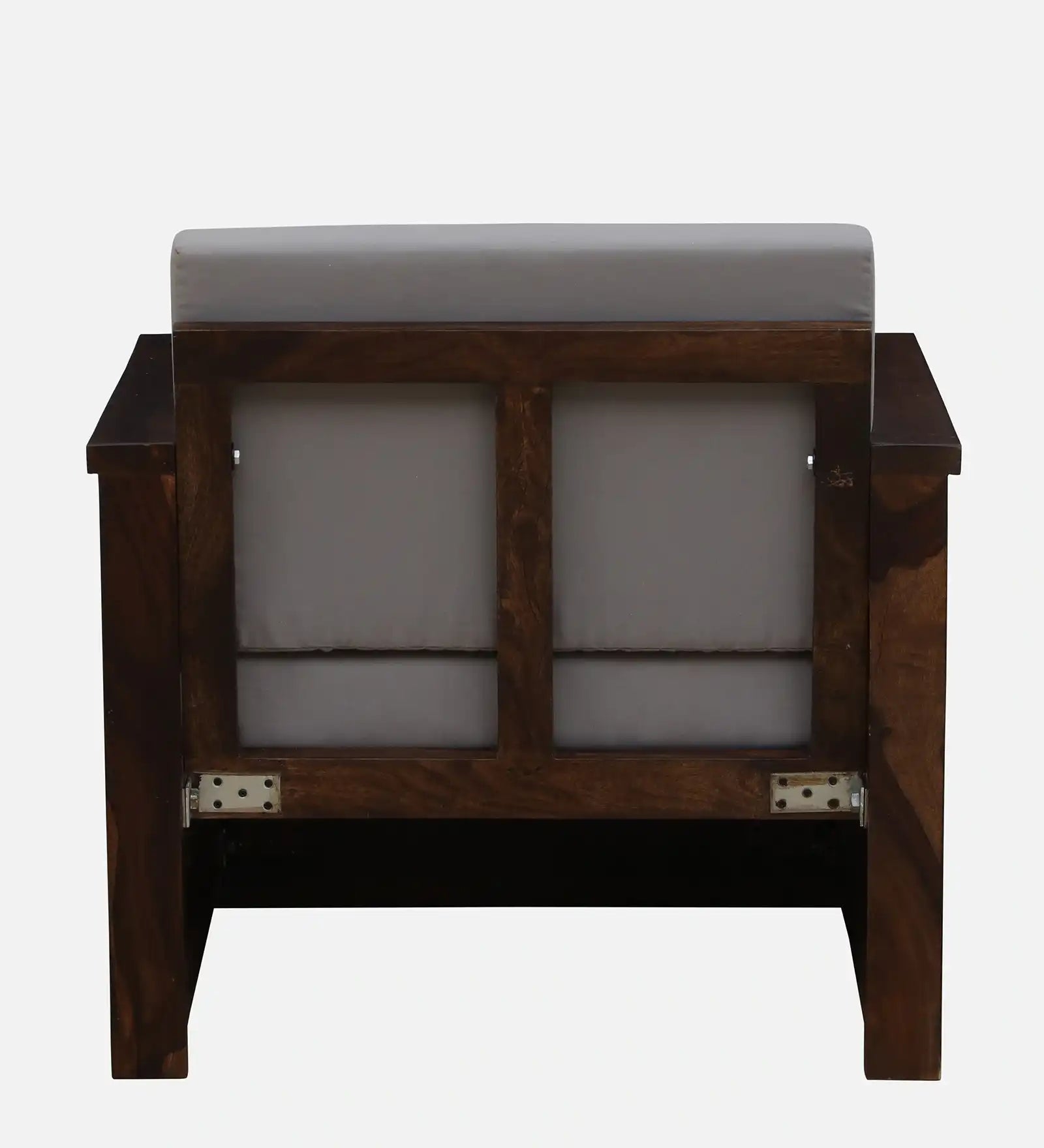 premium solid wood single seater sofa for indian homes