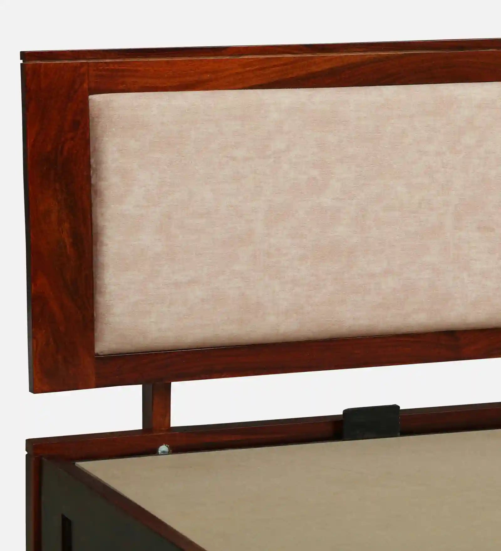 queen size solid wood bed with hydraulic storage premium sheesham wood furniture india