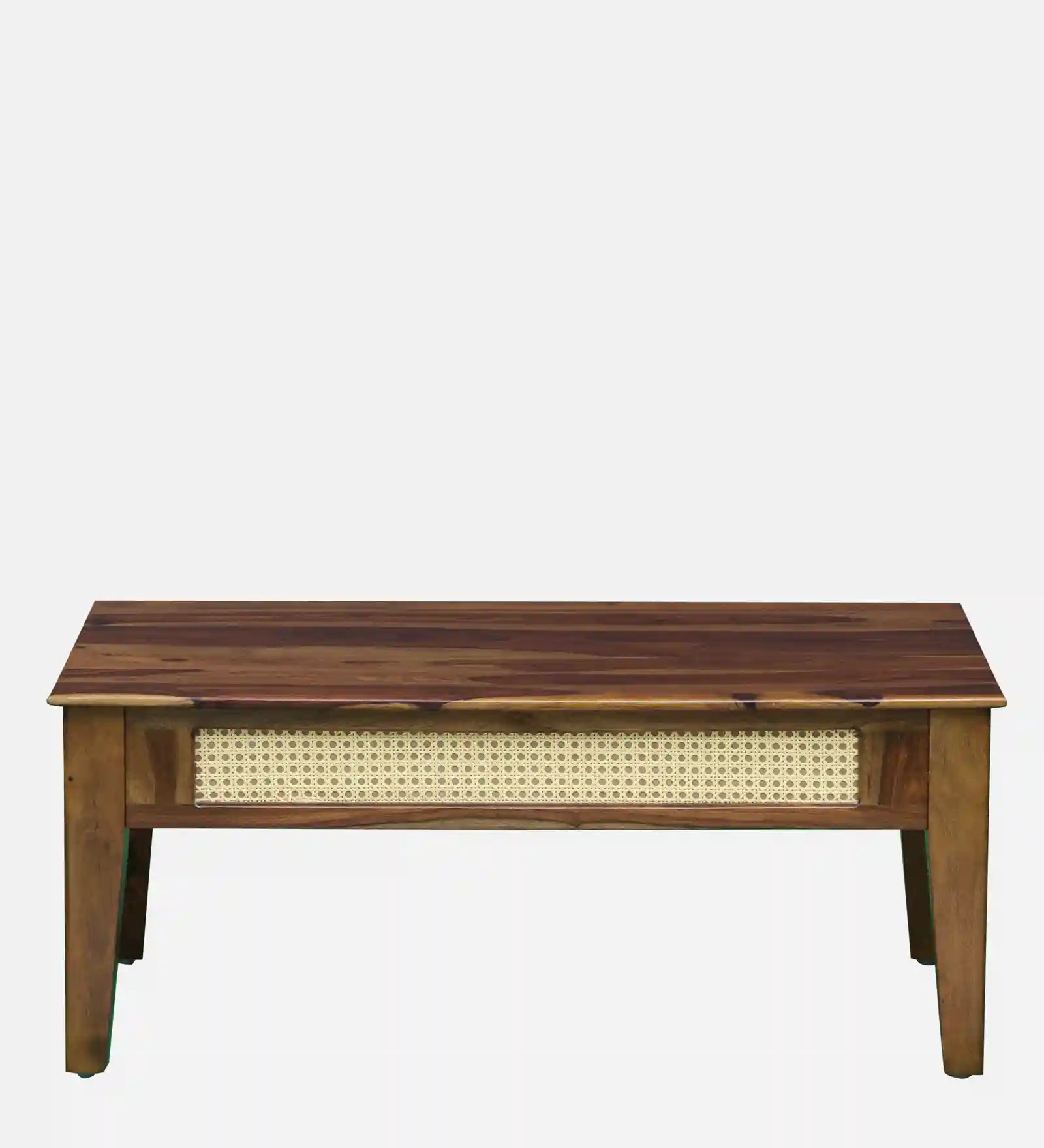 Rattan Sheesham Wood Coffee Table