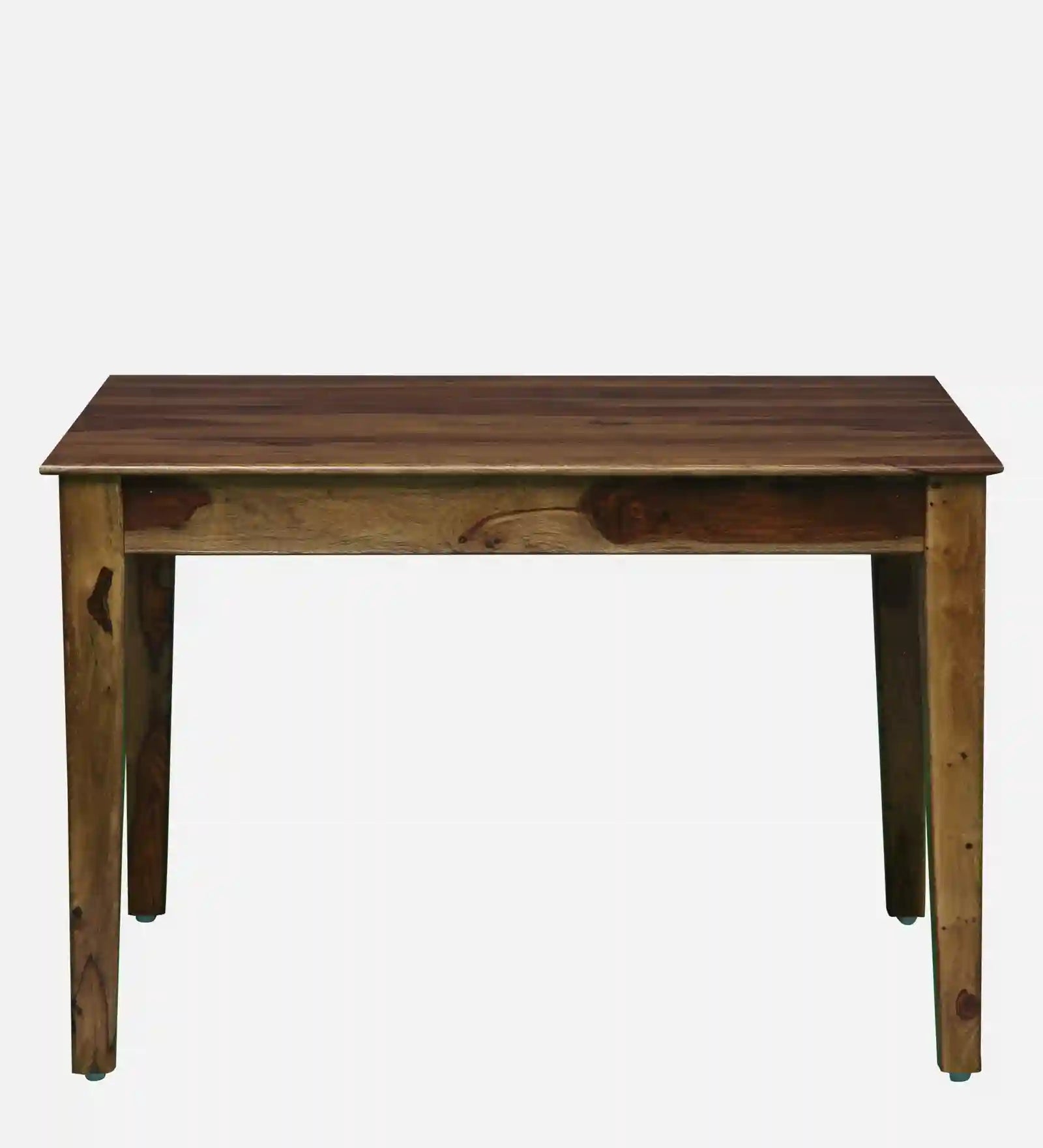Rattan cane solid wood four seater dining table set teak design modern dining furniture