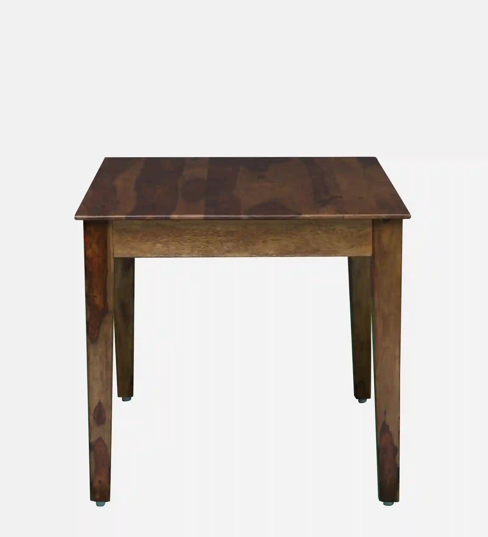Rattan four seater dining table set teak finish with cane chairs stylish seating