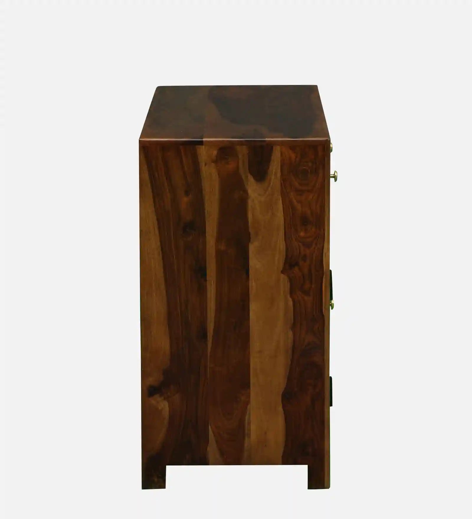Rattan panel sideboard cabinet sheesham wood home storage furniture