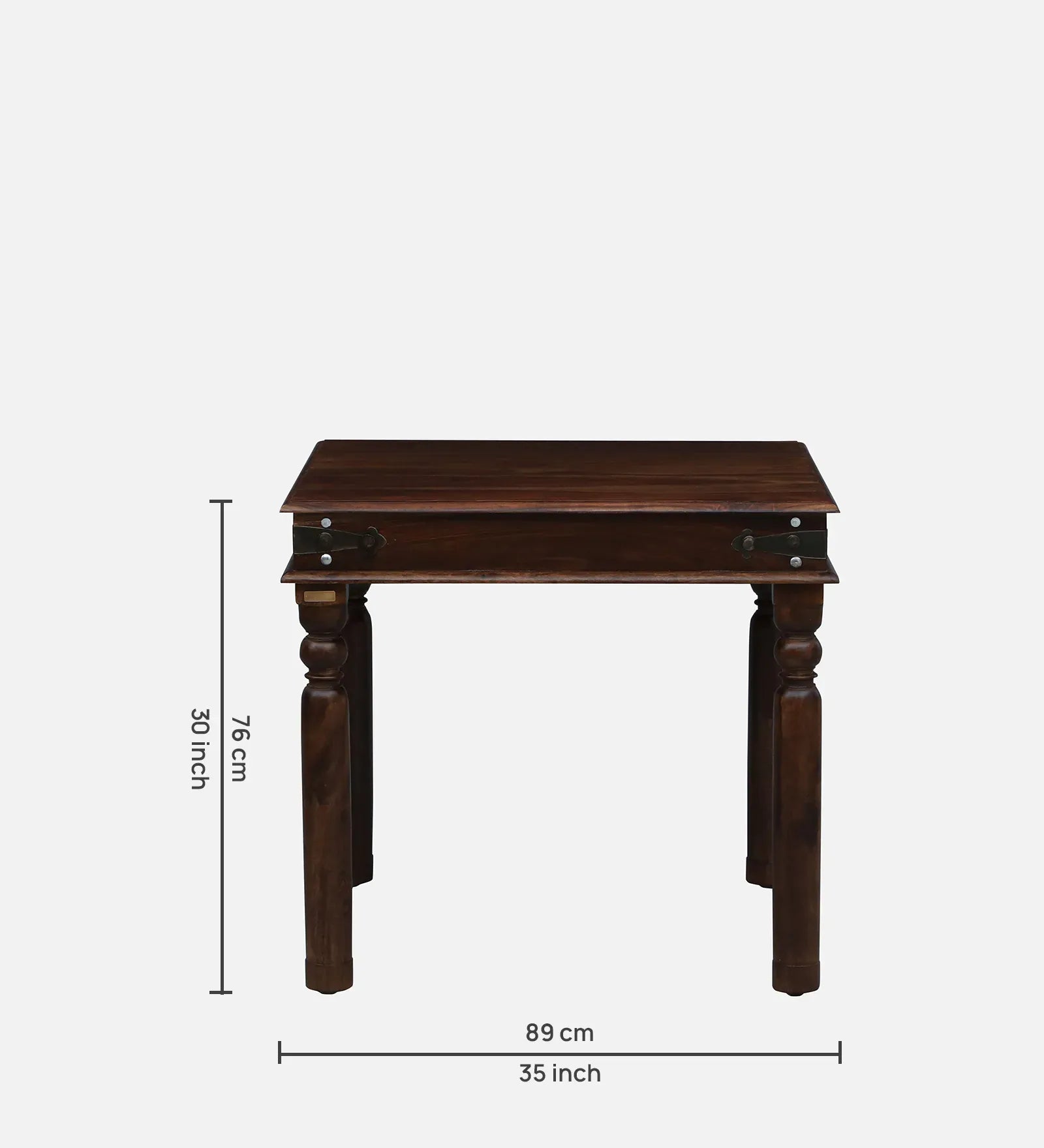 Samrita handcrafted solid wood four seater dining table set strong durable furniture